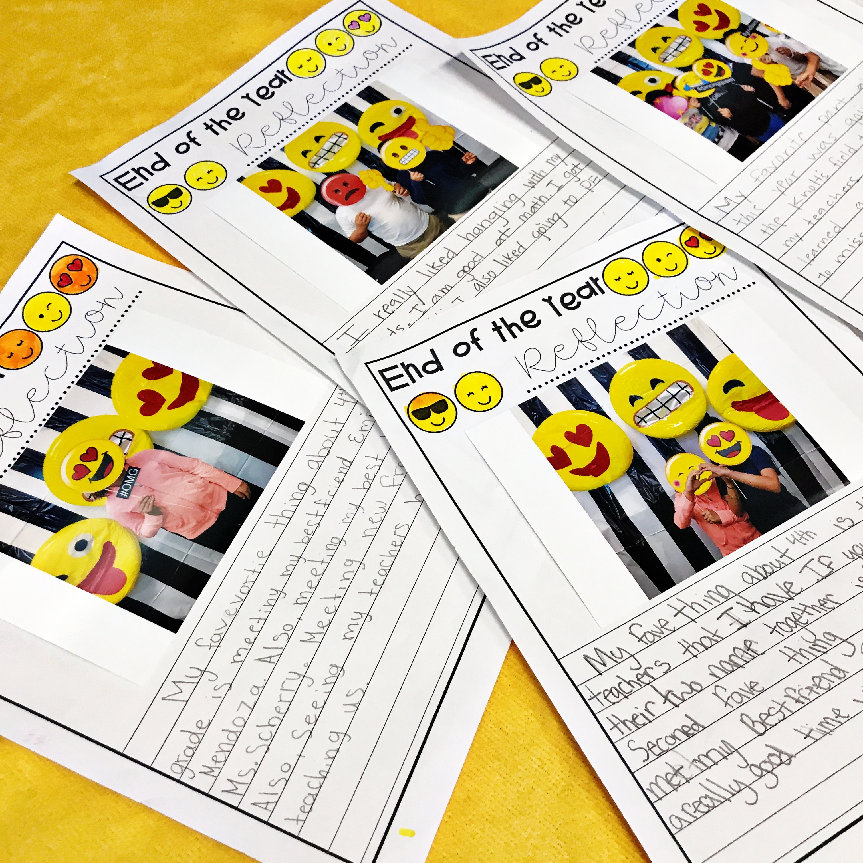 emoji writing reflection