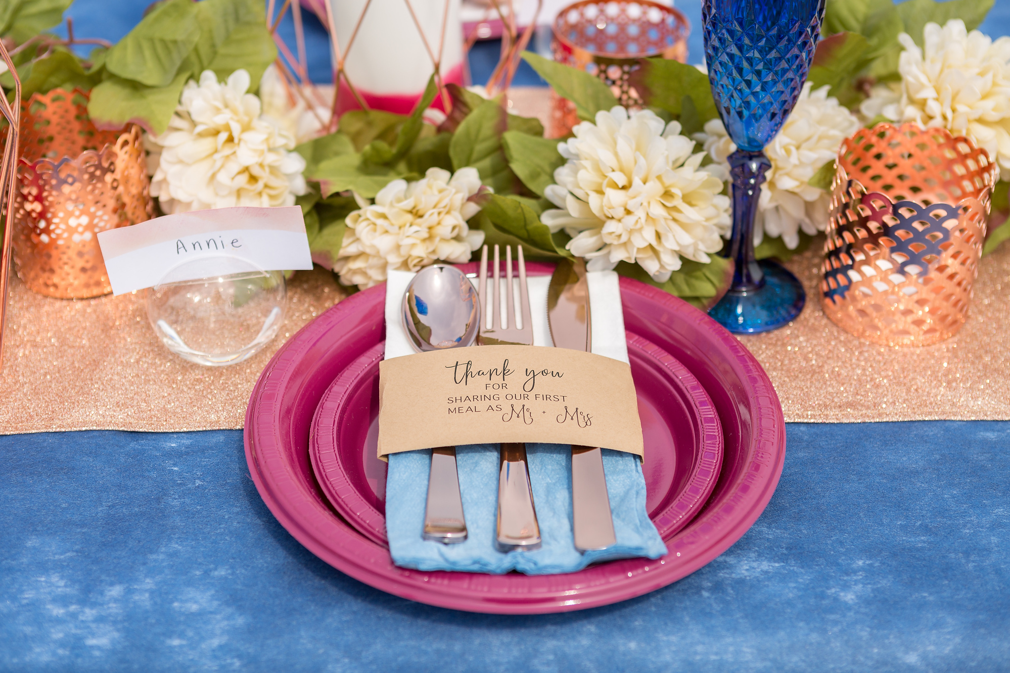 Fall Jewel Toned Wedding Tablescape