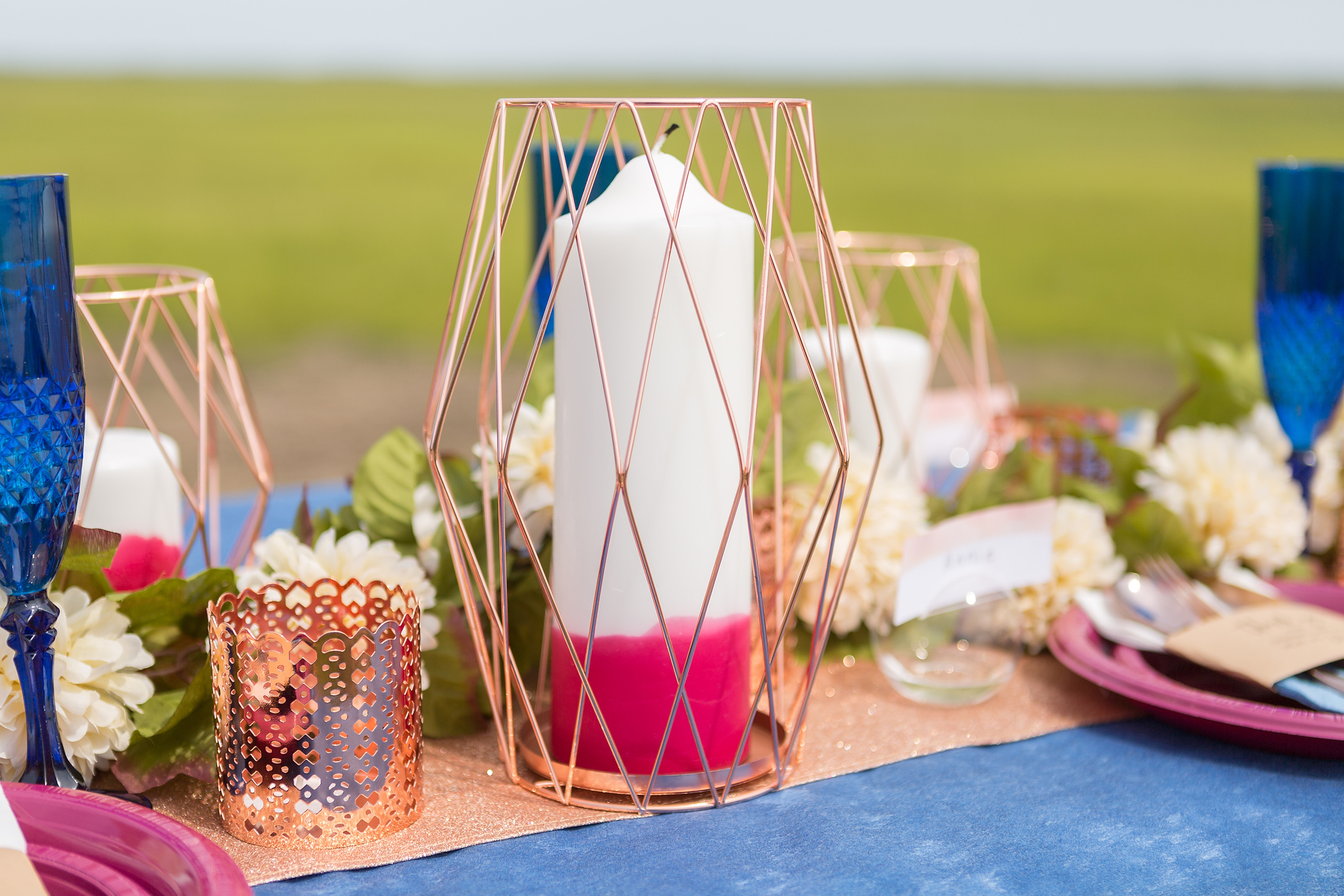 Fall Jewel Toned Wedding Tablescape