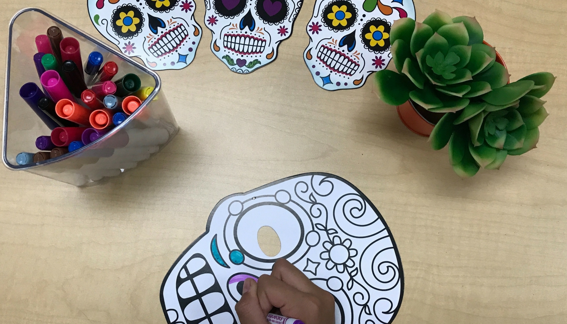 Day of the Dead Craft Sugar Skull Mask