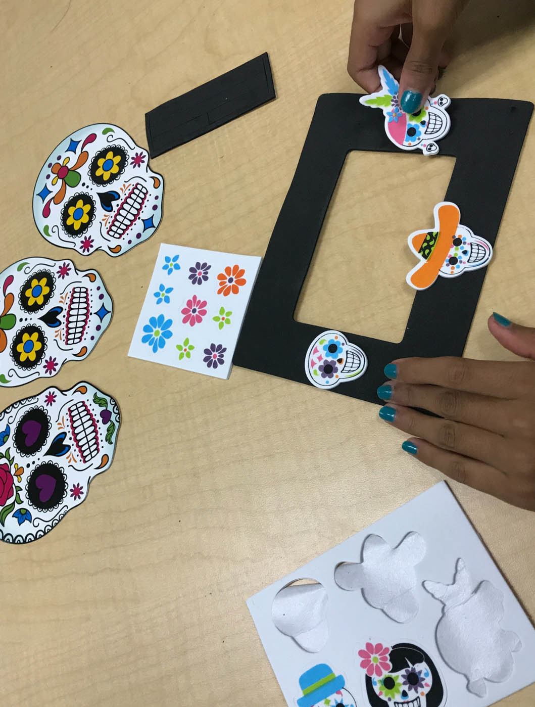 Day of the Dead craft family picture frame