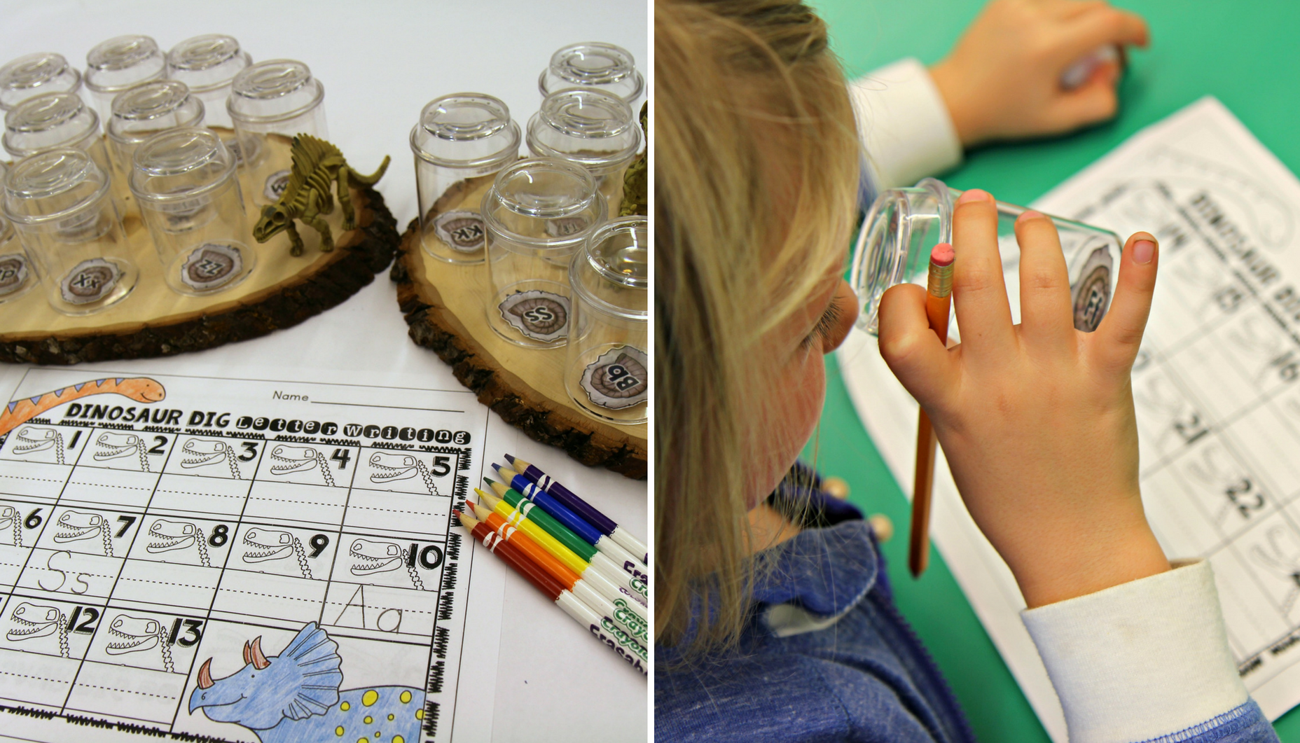 This game is a fun and engaging way for students to focus on number and letter recognition