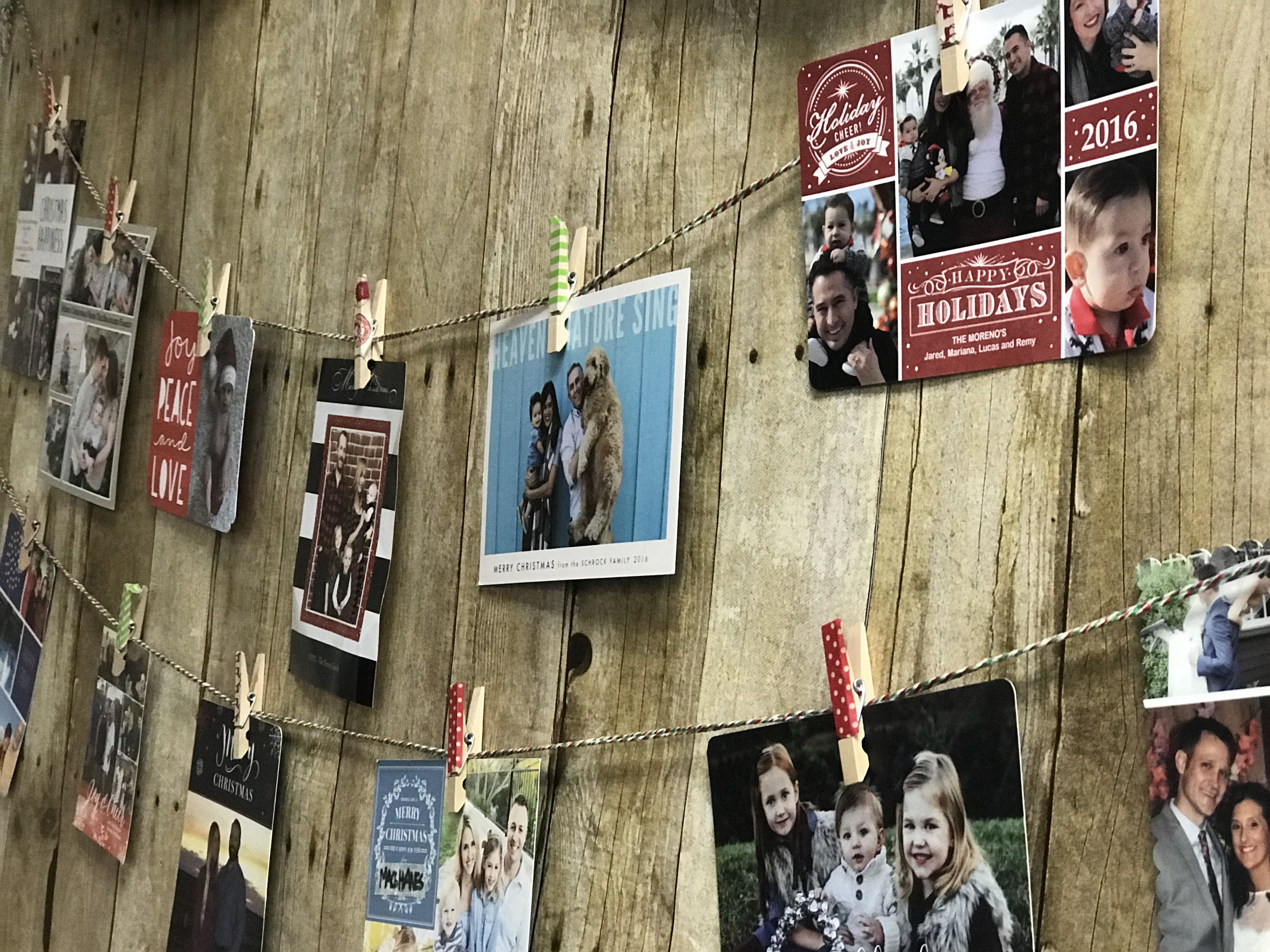 Holiday Christmas Card display