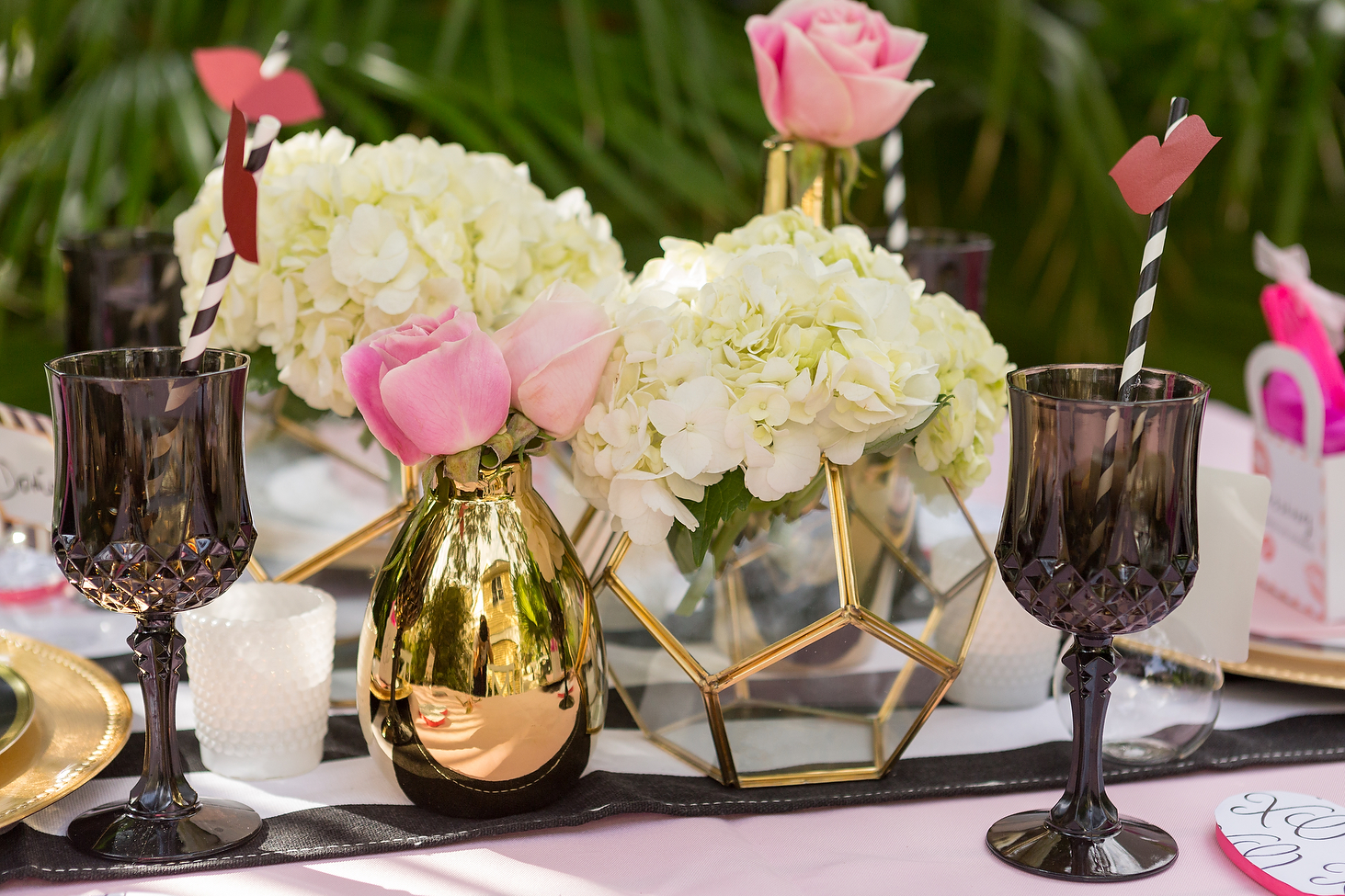 Black And Pink Bridal Shower