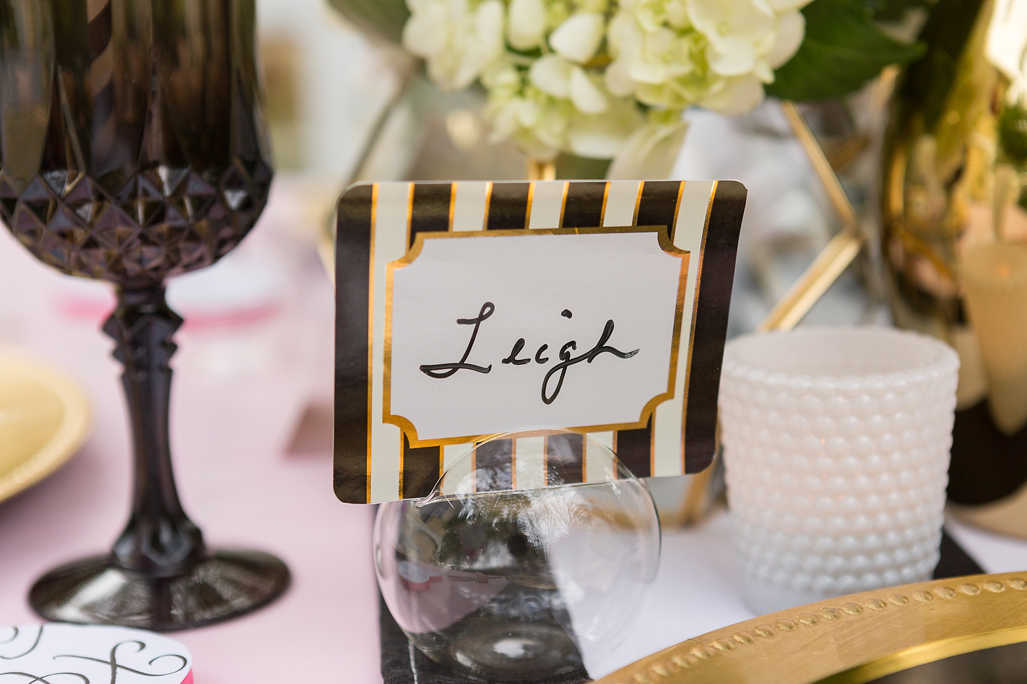 Black And Pink Bridal Shower