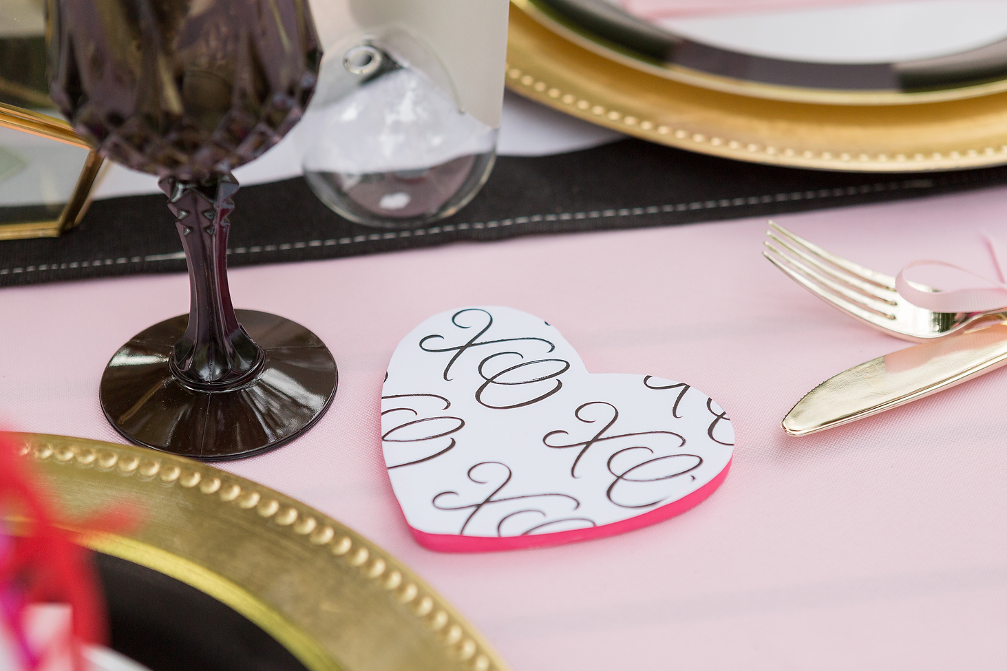 Black And Pink Bridal Shower