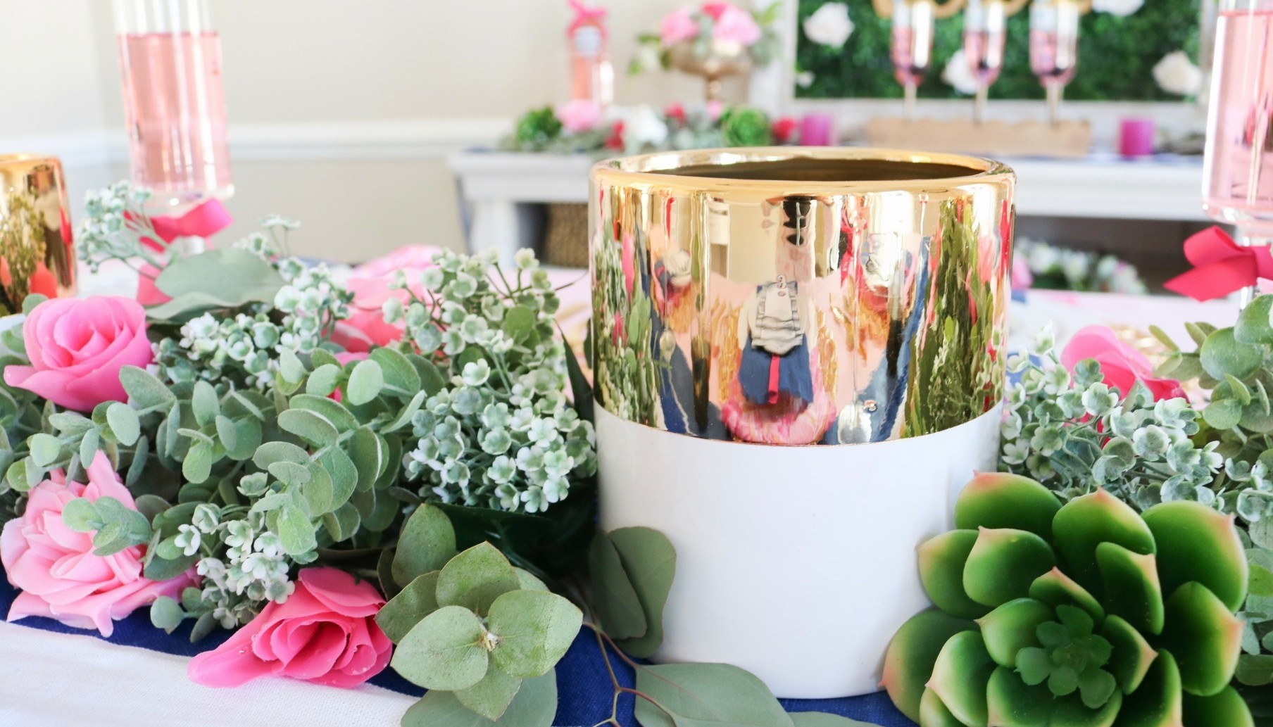 Pink and Navy Spring Wedding Ideas