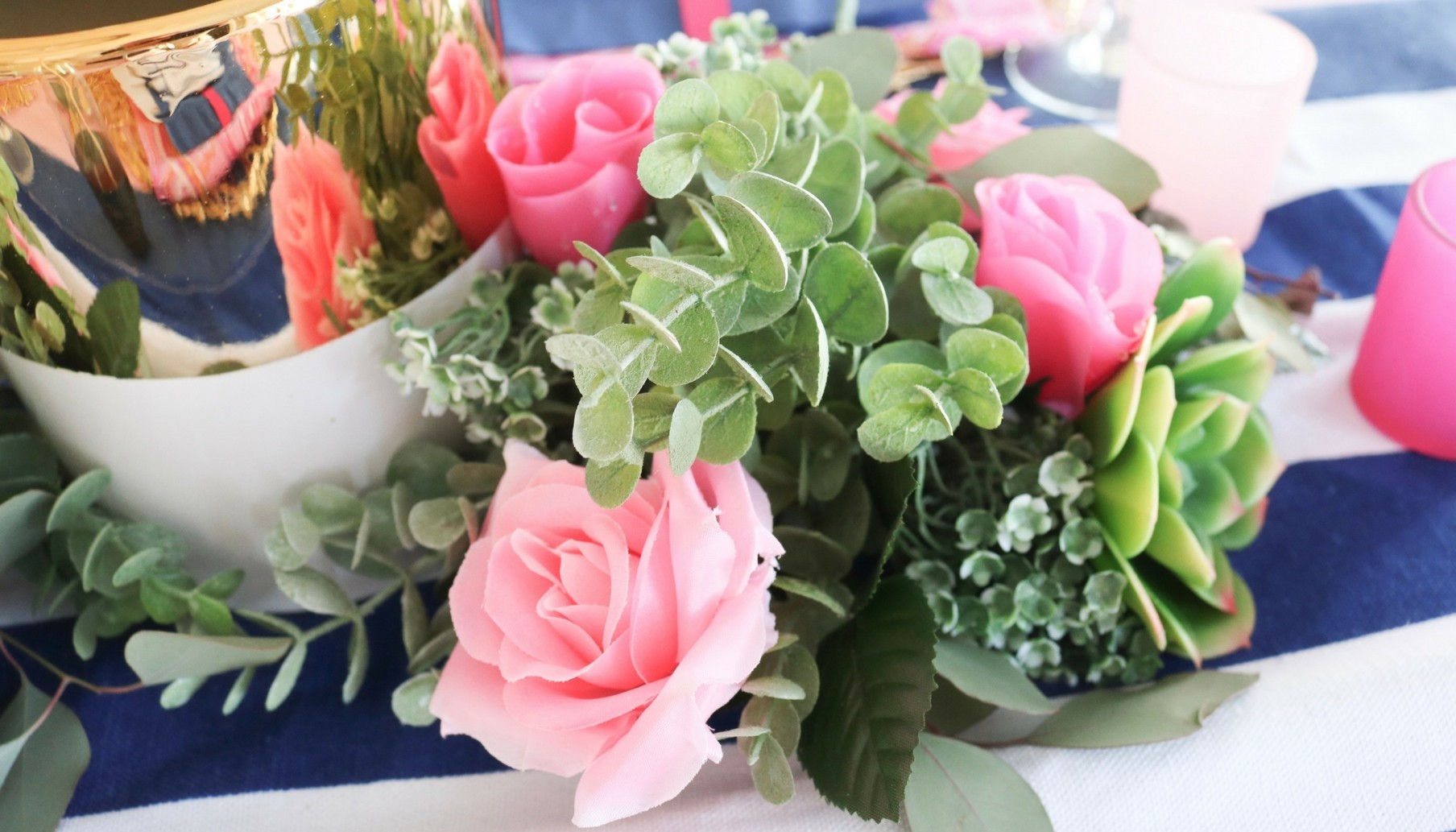 Pink and Navy Spring Wedding Ideas