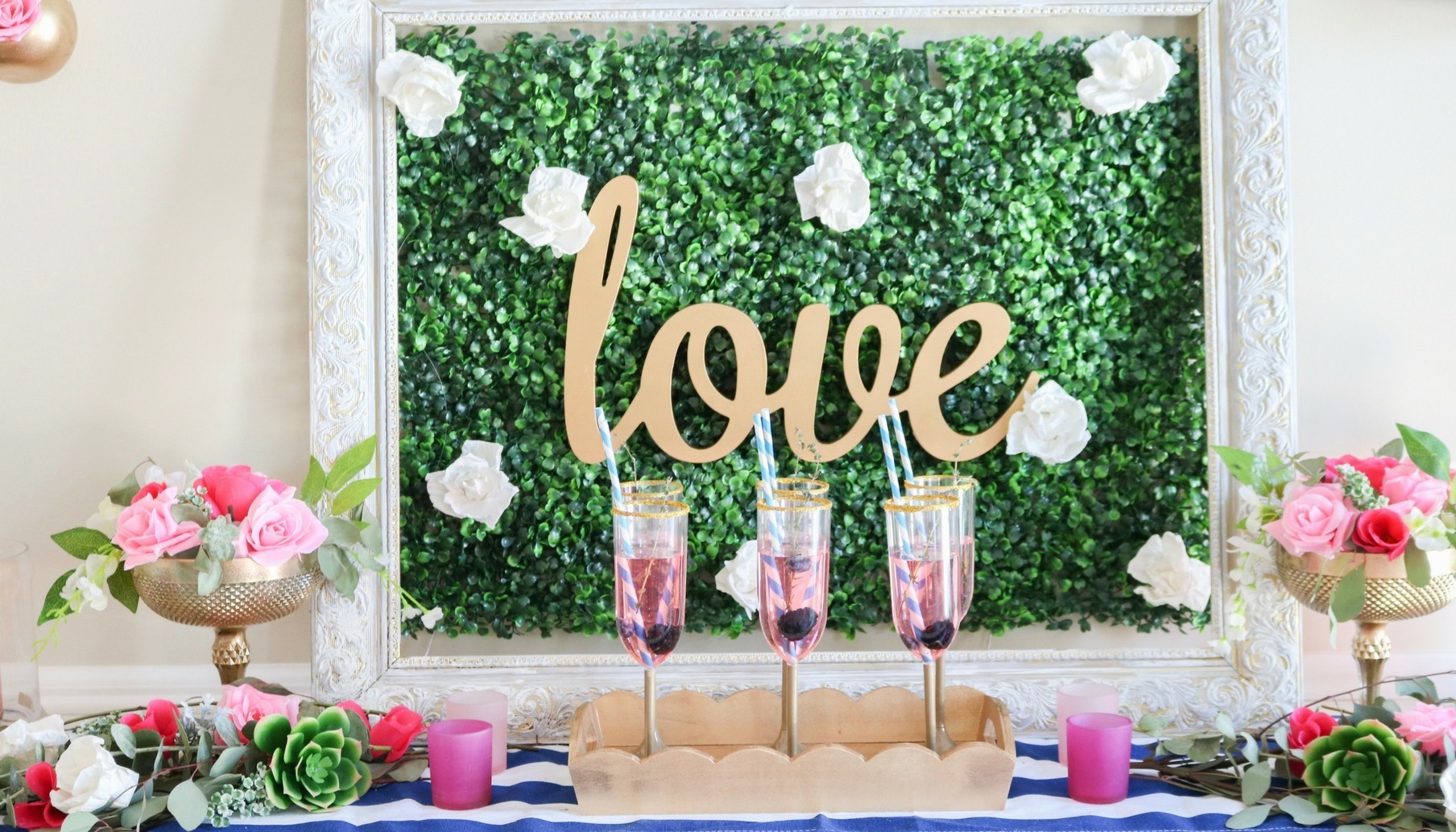 Pink and Navy Spring Wedding Ideas