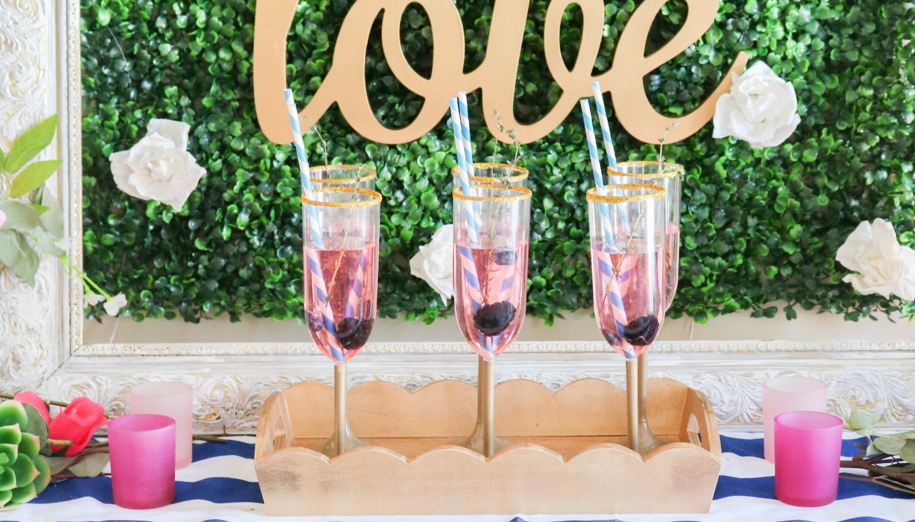 Navy and Pink Wedding Ideas