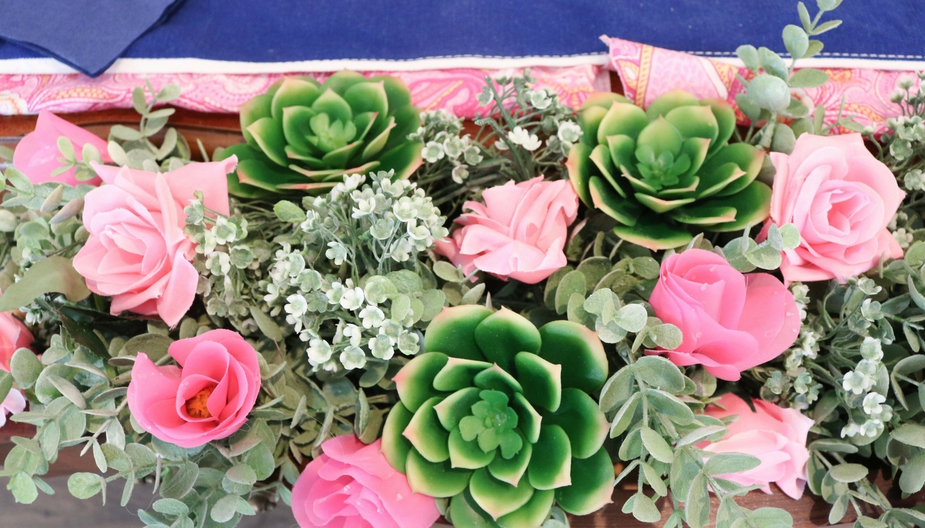 Navy and Pink Wedding Ideas DIY Place Card Station