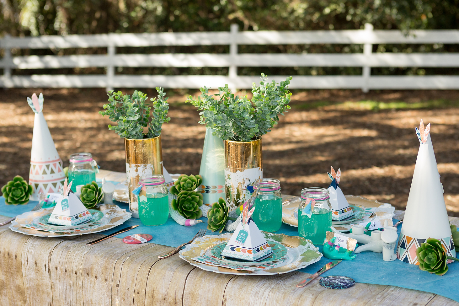 Turquoise Boho Bridal Shower