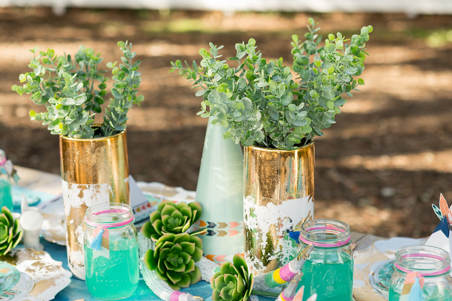 Turquoise Boho Bridal Shower
