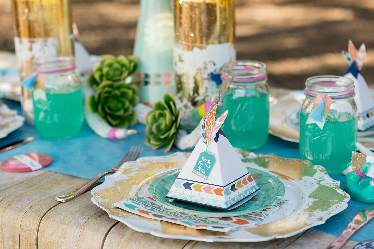Turquoise Tribal Bridal Shower
