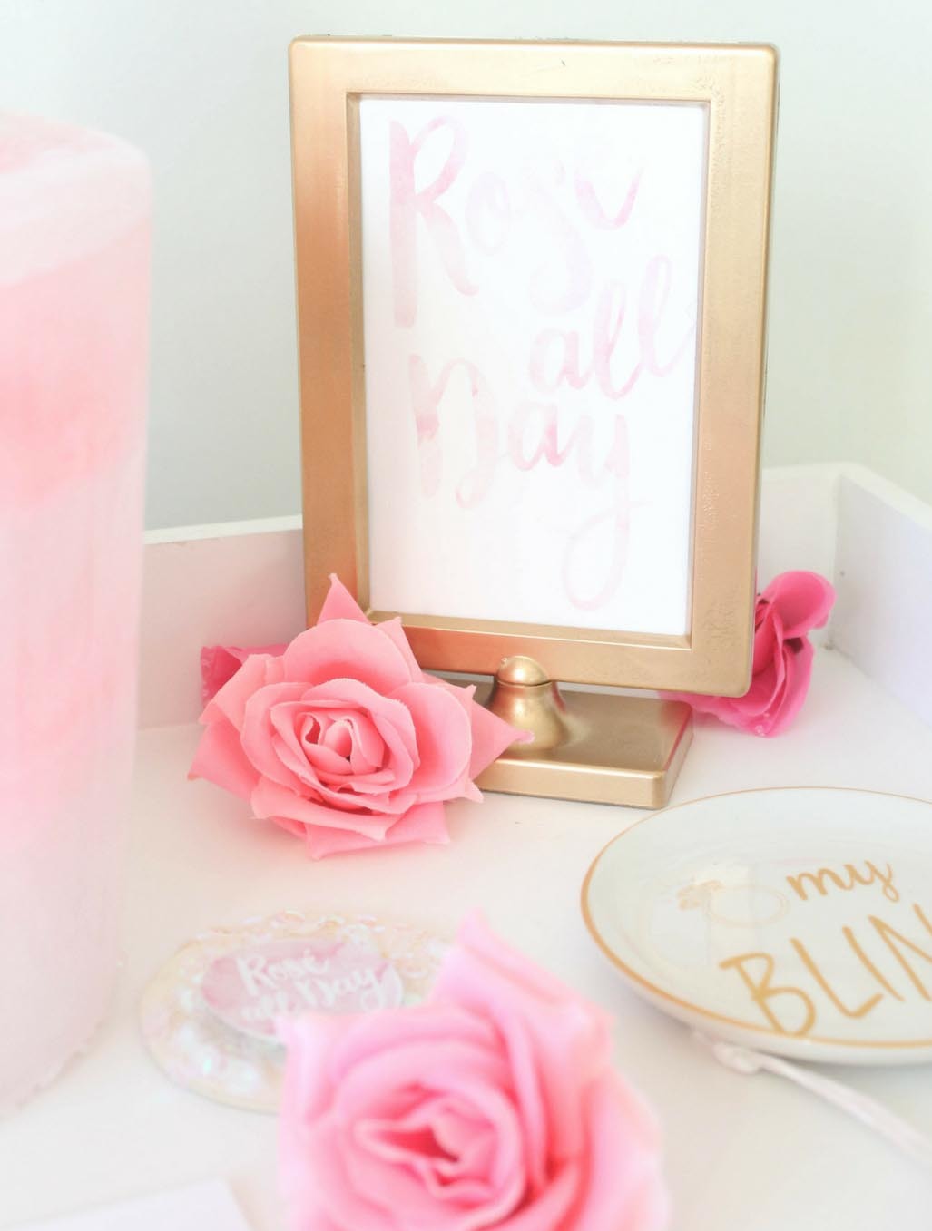 Rose' All Day Bridal Shower Bar Sign