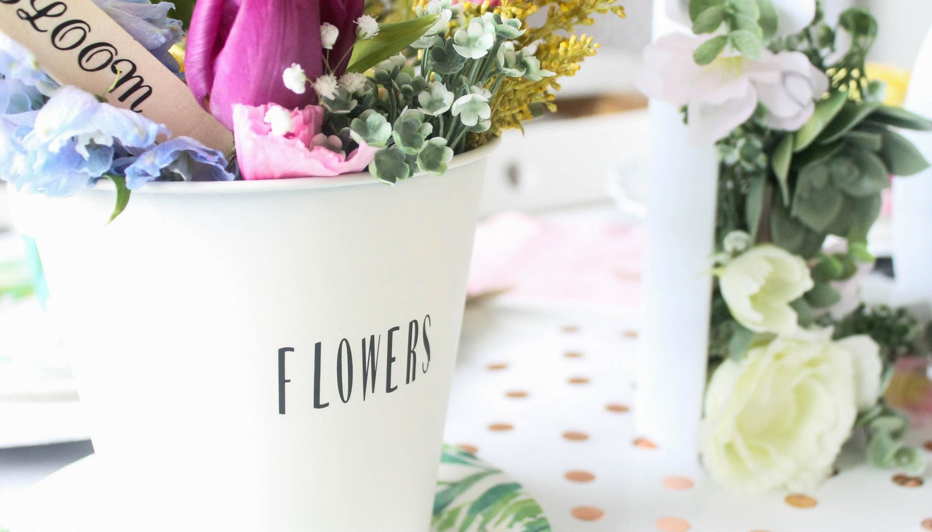 Love in Bloom Bridal Shower Flower Arrangement