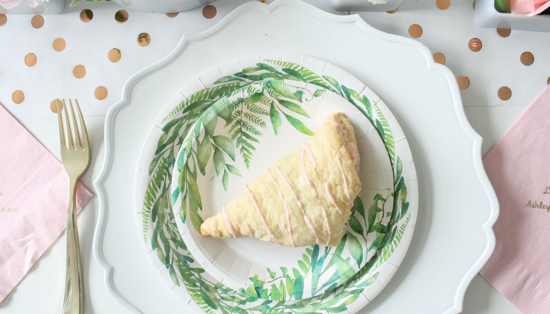 Love in Bloom Bridal Shower Cherry Turnover