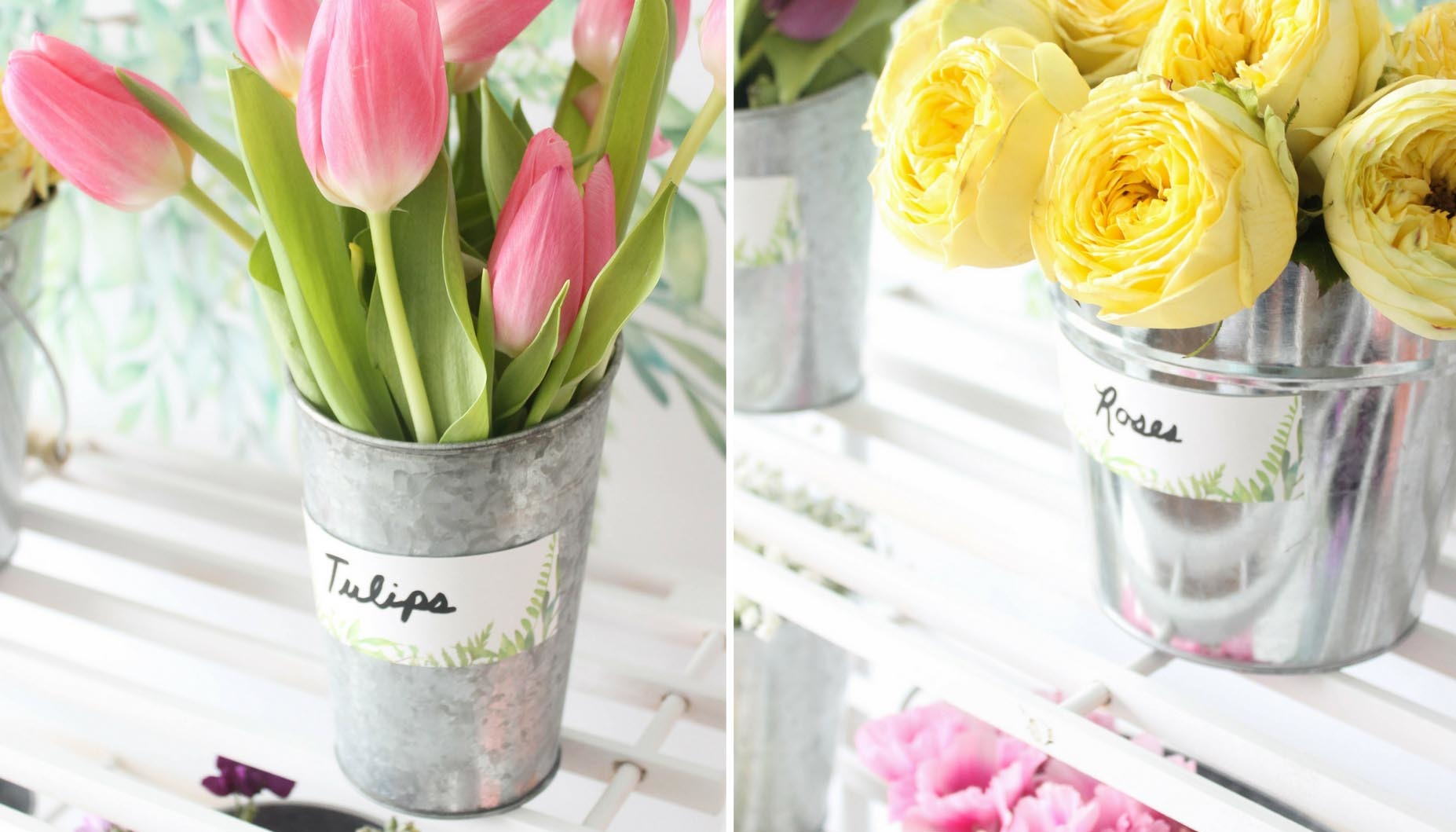 Love in Bloom Bridal Shower DIY Bouquet Bar Flowers