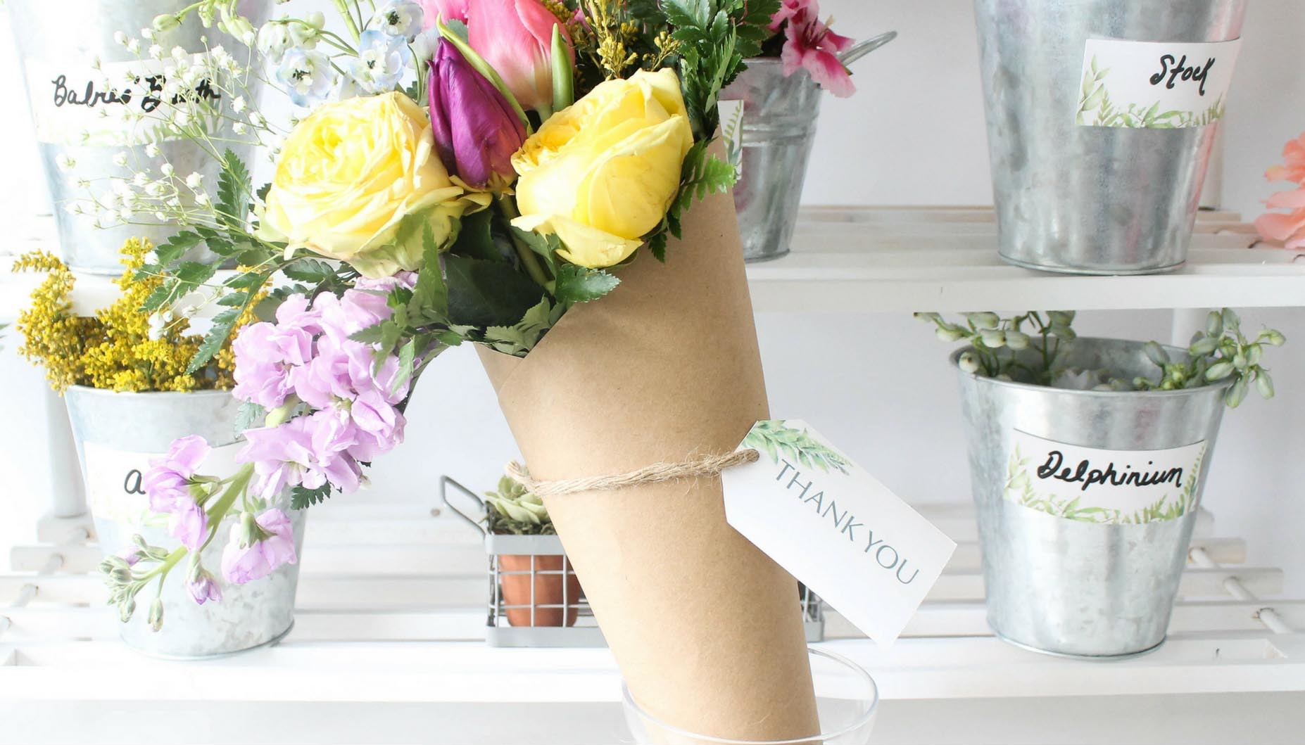 Love in Bloom Bridal Shower DIY Bouquet