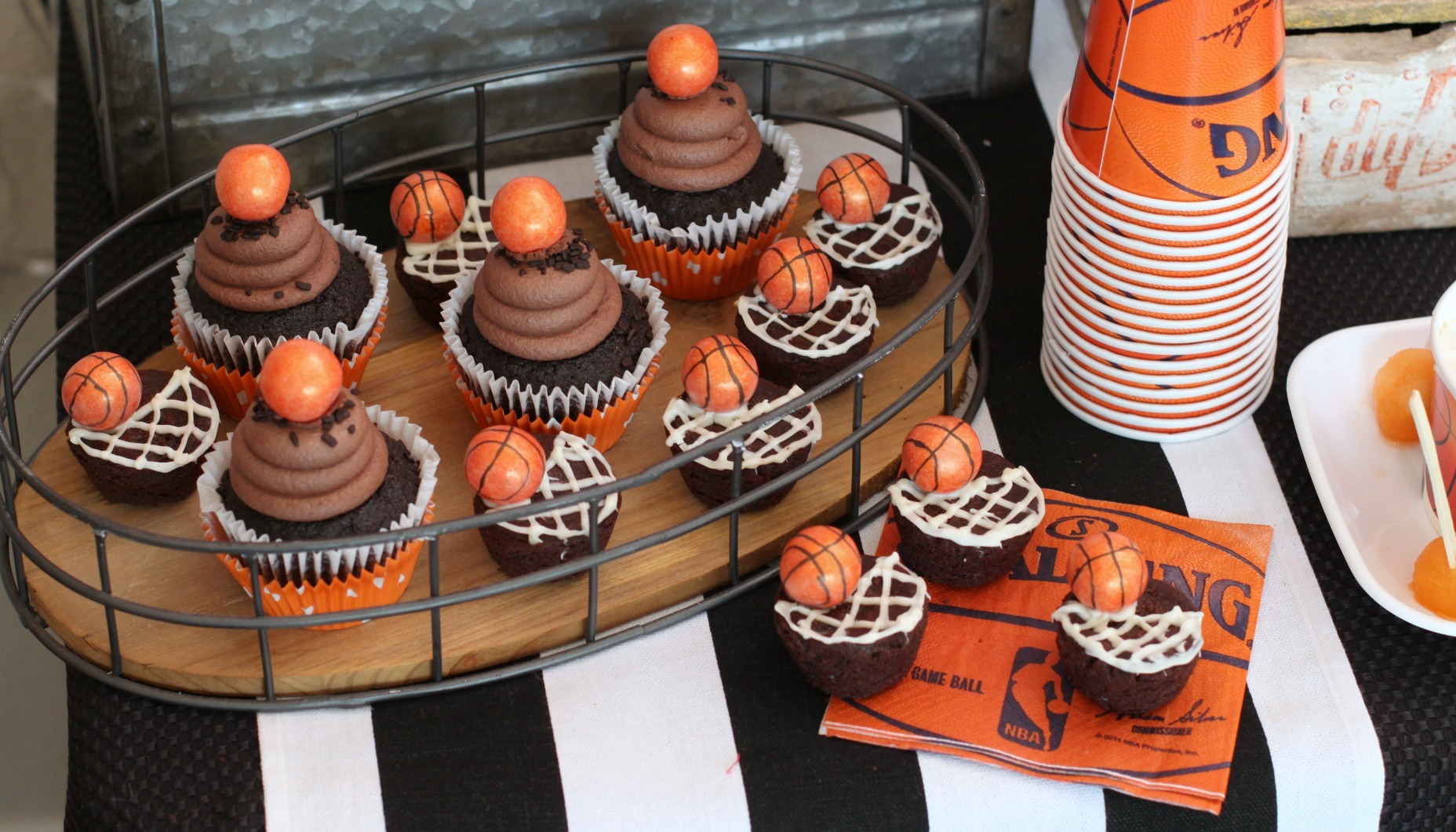 March Madness Buzzer Beater Brownie Bites