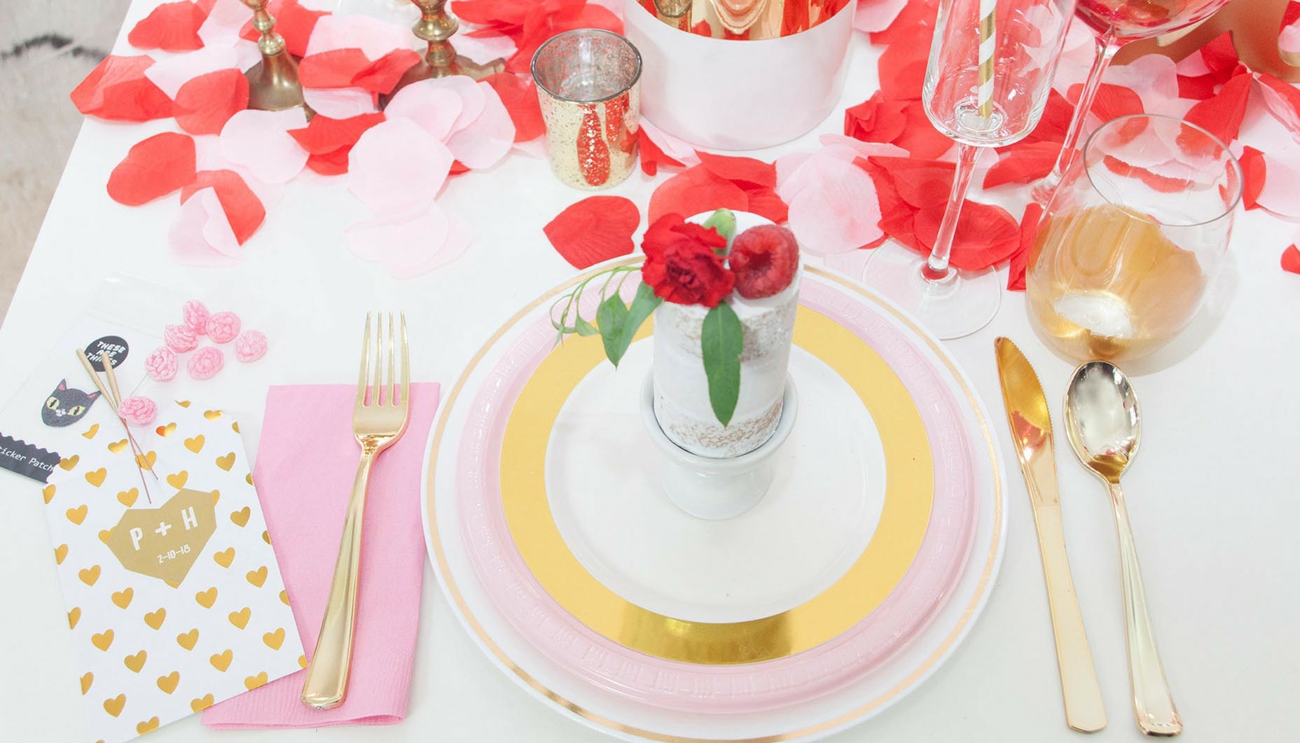 Red-&-Pink-Hearts-Wedding-cake-topper