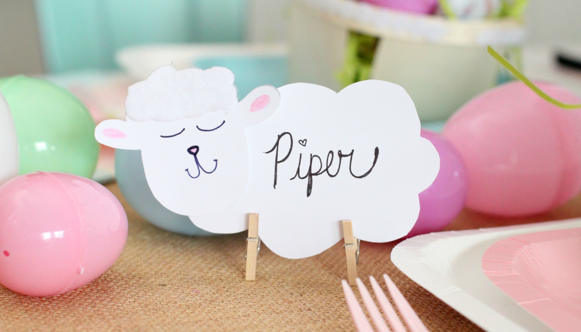Little Lamb Place Card