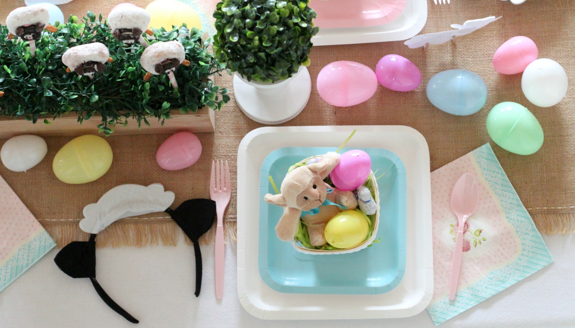Little Lamb Easter Party Place Setting