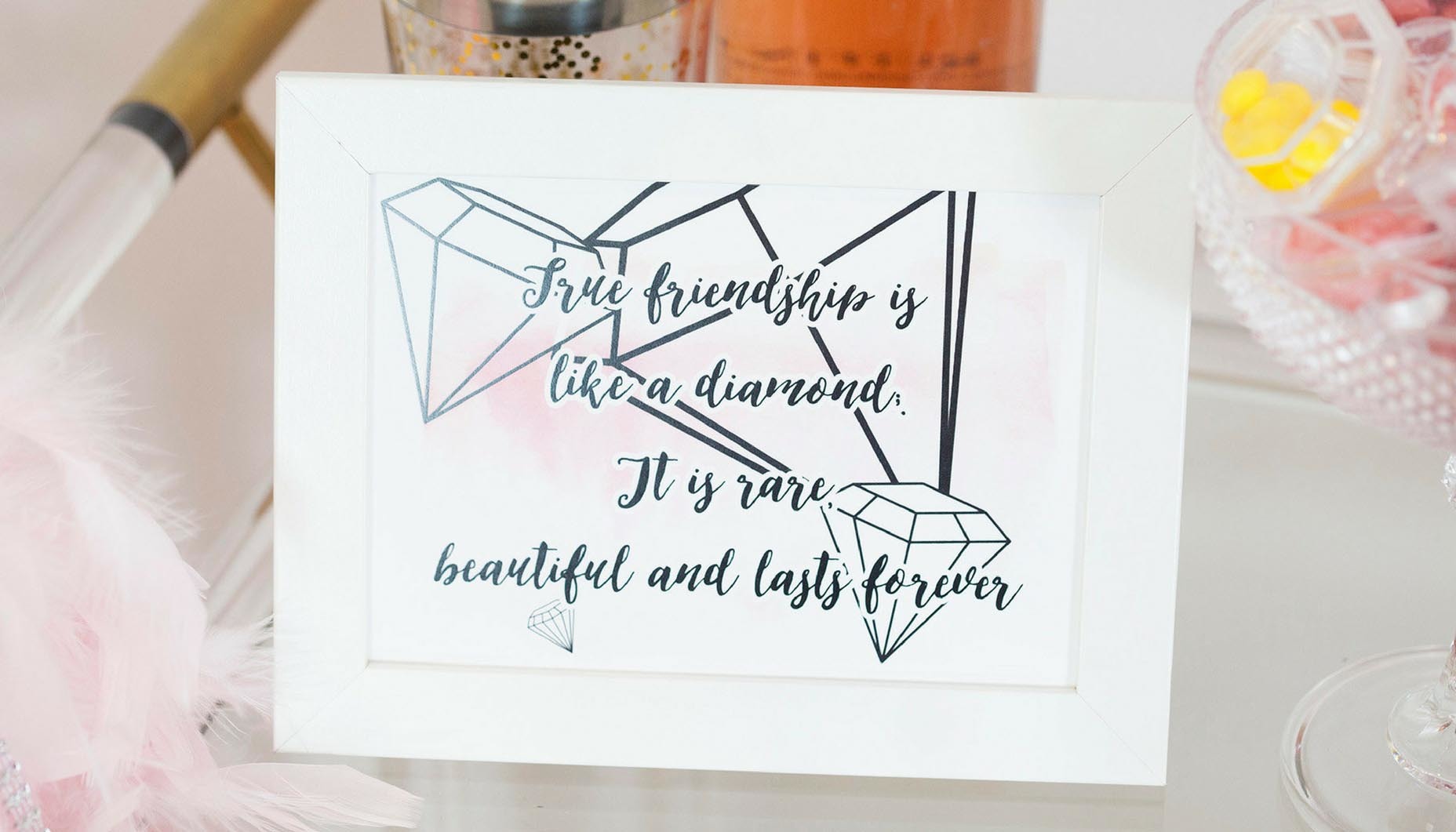 Diamonds-are-a-girls-best-friend-bridal-shower-signage