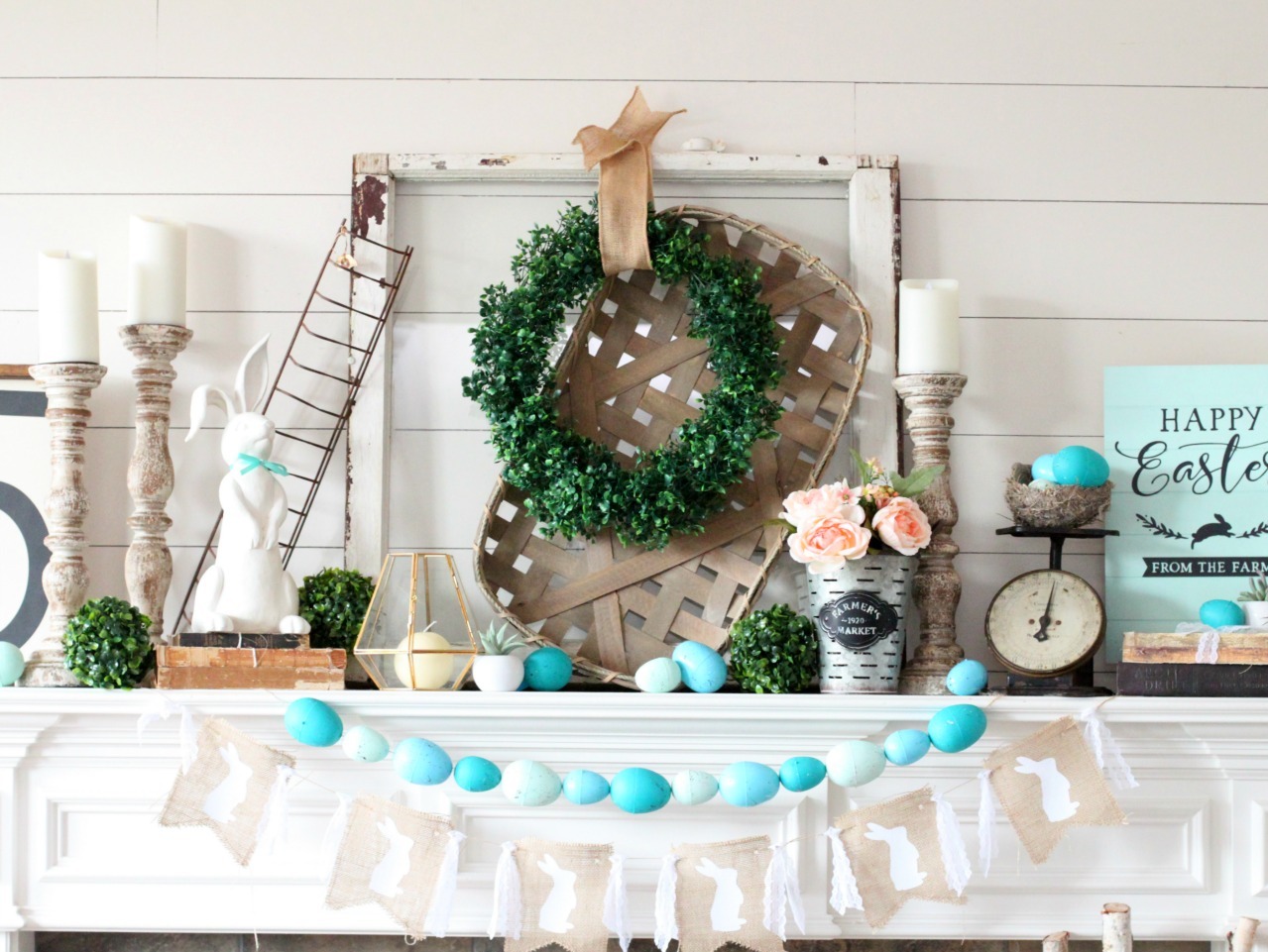 Easter Mantel Decor - A Wonderful Thought