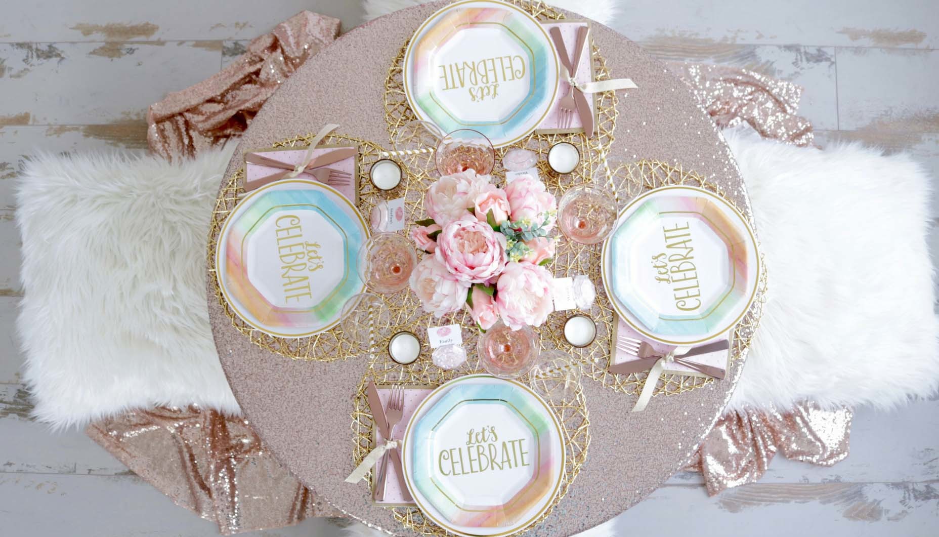 Watercolor Rainbow Bridal Shower