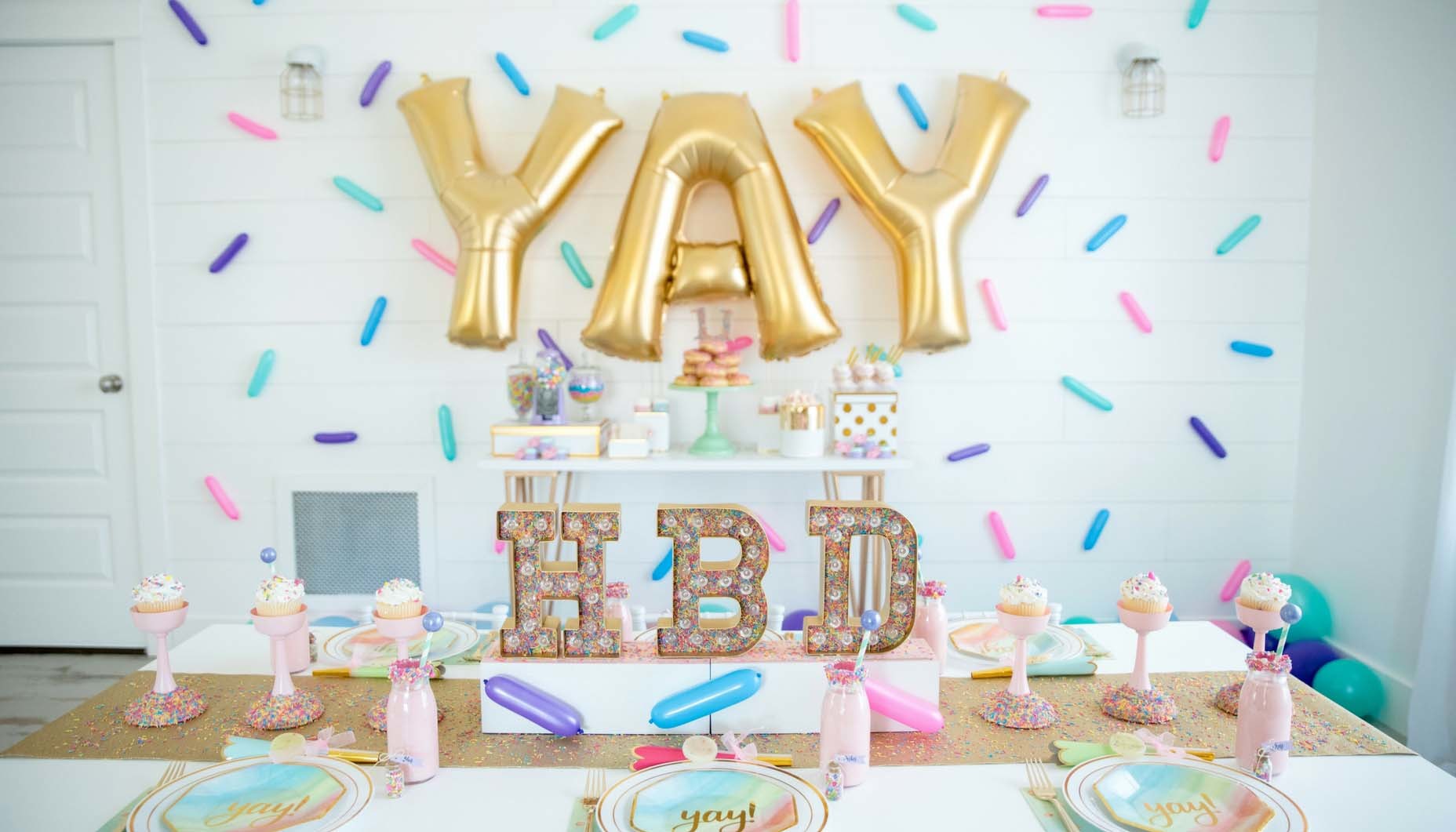 Watercolor Rainbow Tween Birthday Party