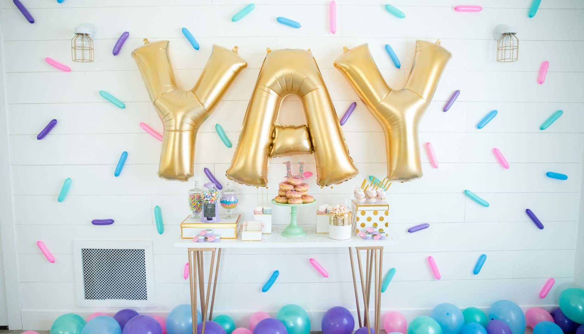 Watercolor Rainbow Tween Birthday Party