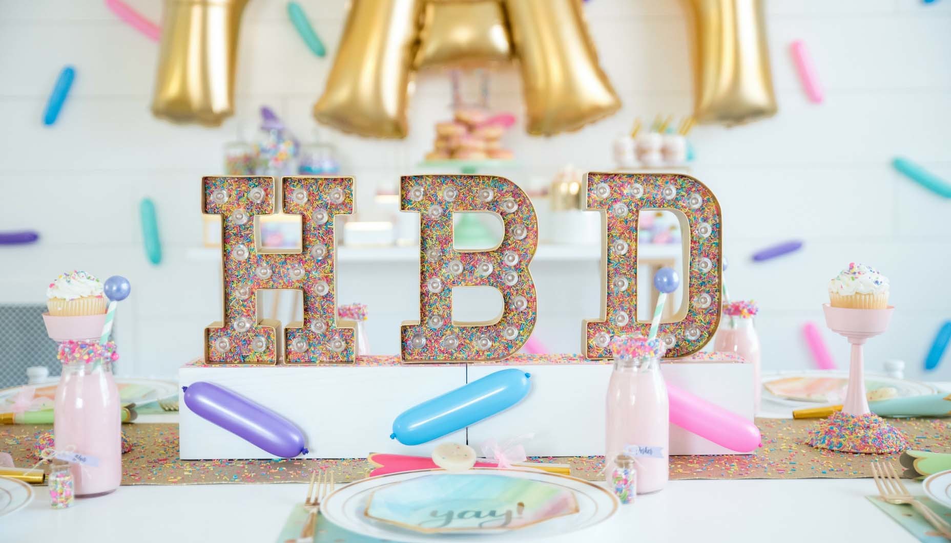 Watercolor Rainbow Tween Birthday Party