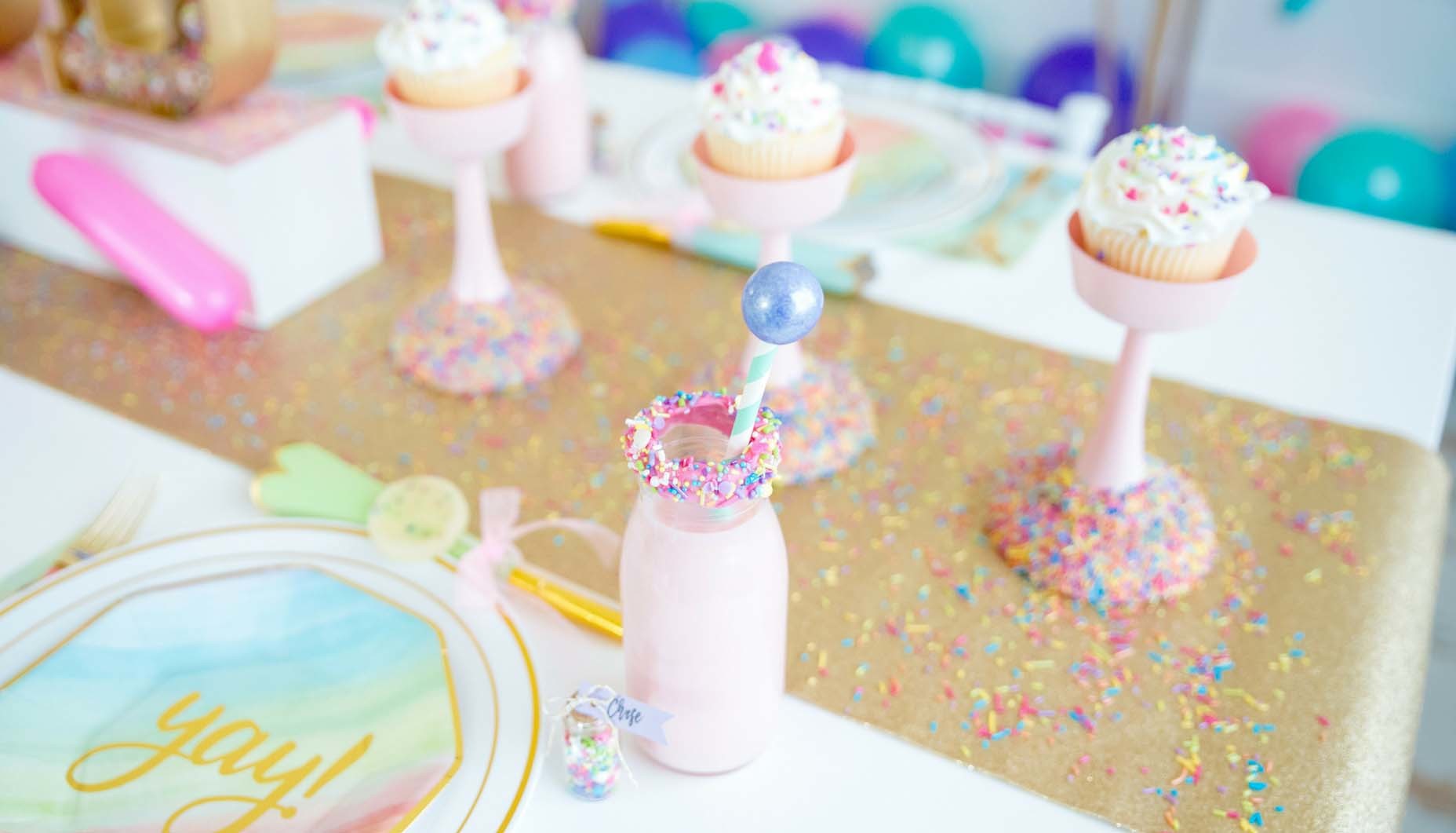 Watercolor Rainbow Tween Birthday Party