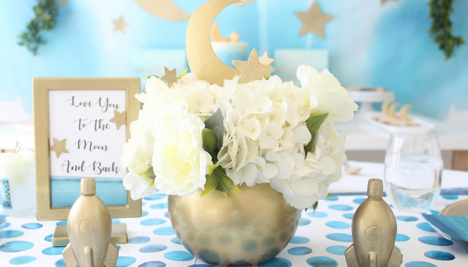 moon decoration for baby shower
