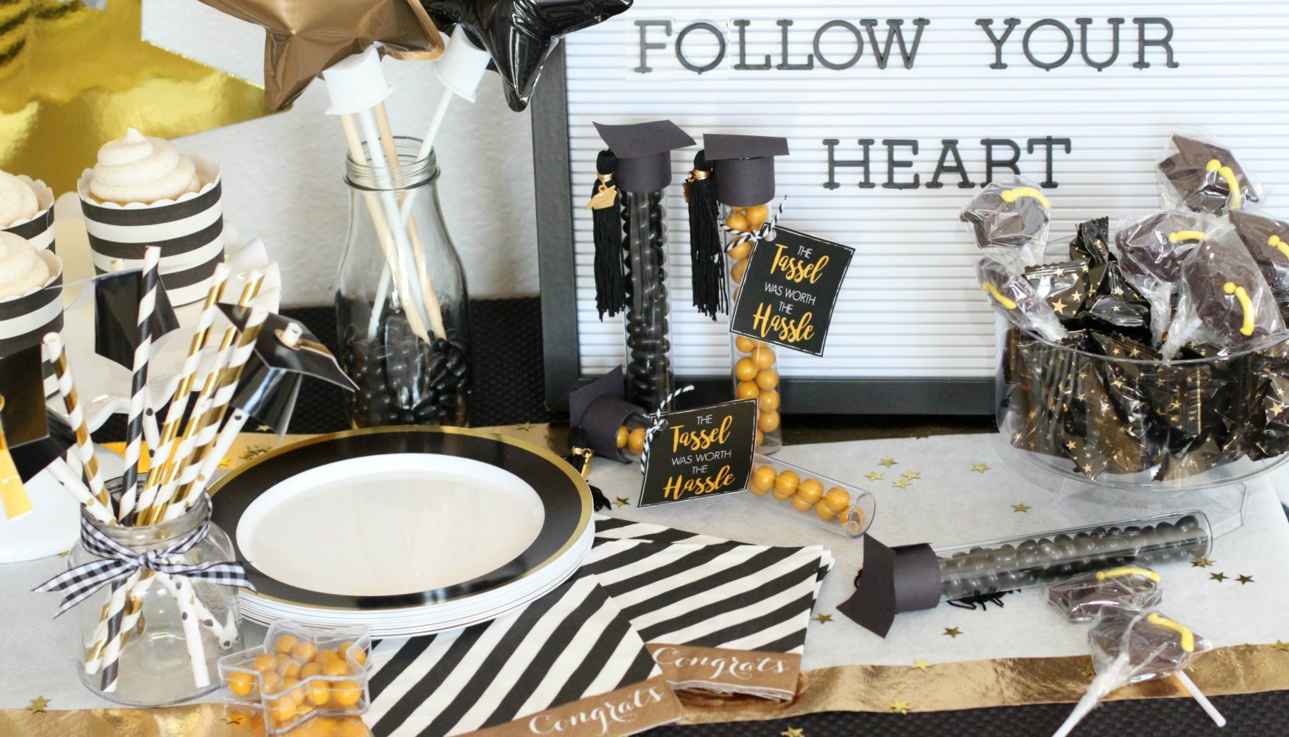 Black and Gold Graduation Party