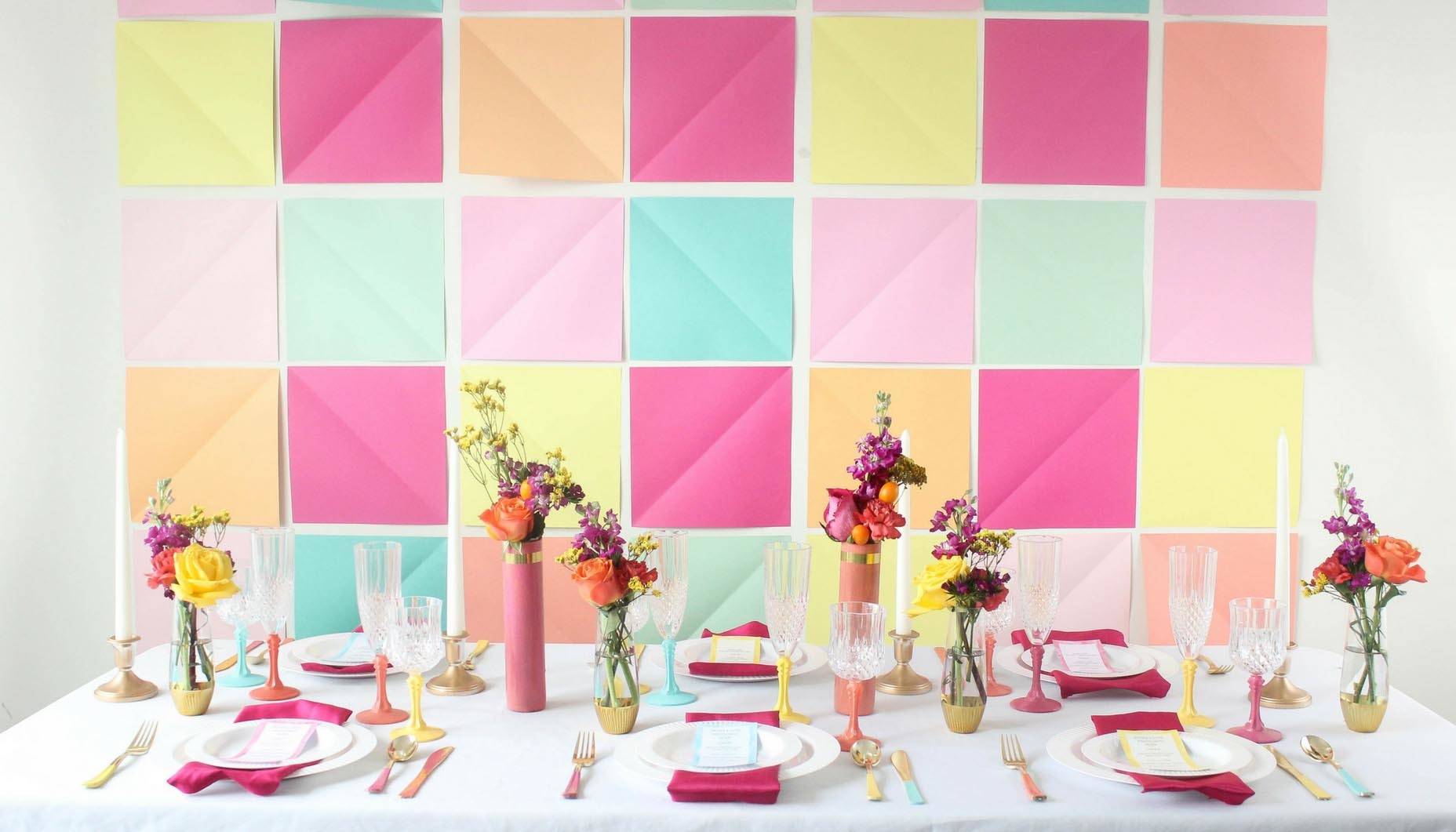 Colorful Wedding Full Table