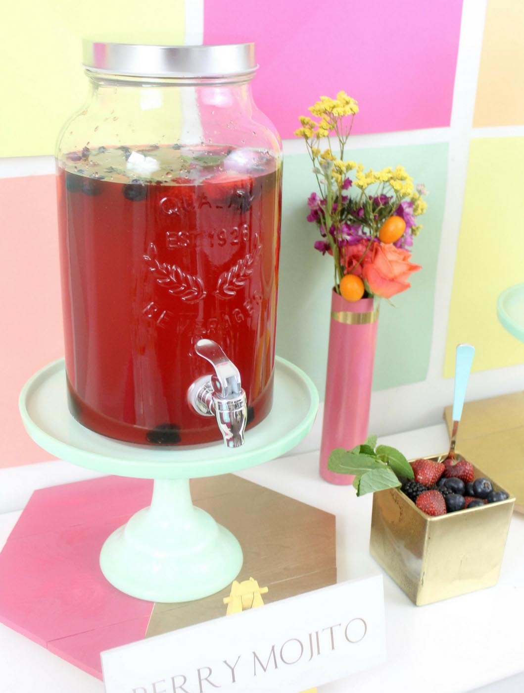 Colorful Wedding Mixed Berry Mojito