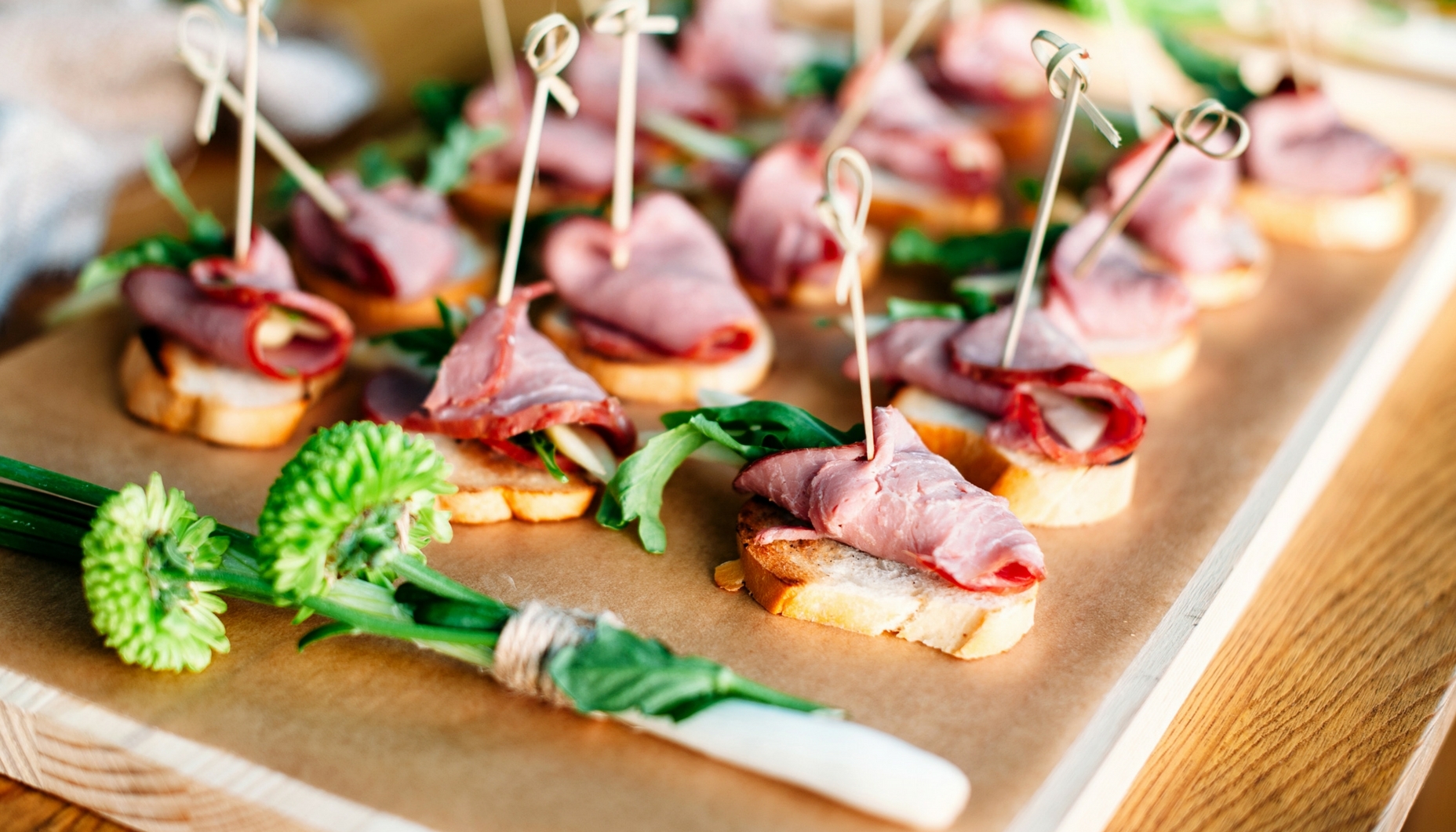 picnic wedding sandwiches