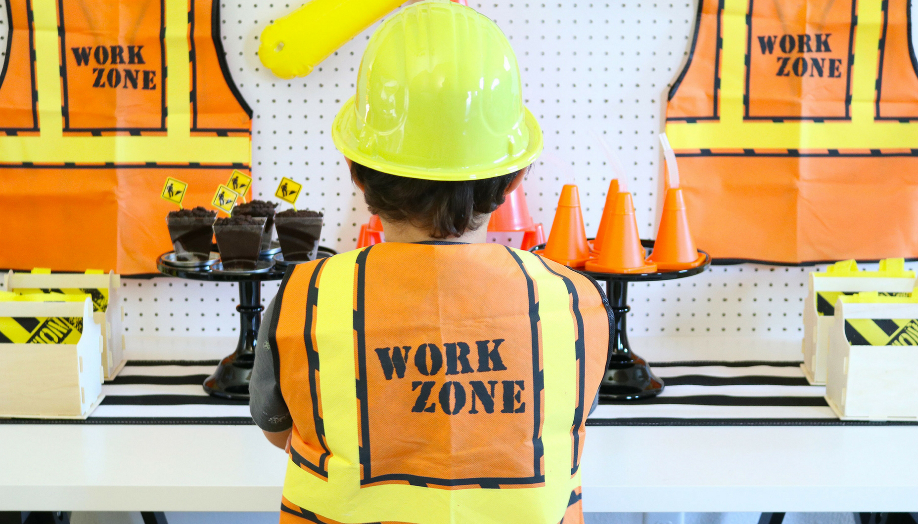 Construction Zone Birthday Party Favors