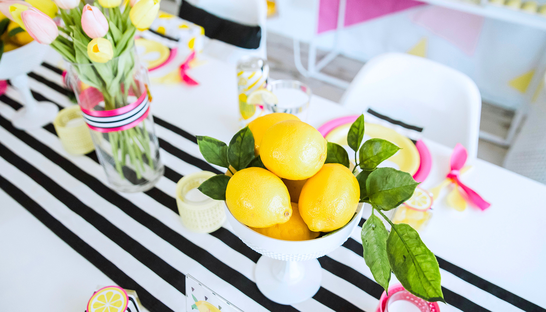 lemon themed bridesmaids luncheon