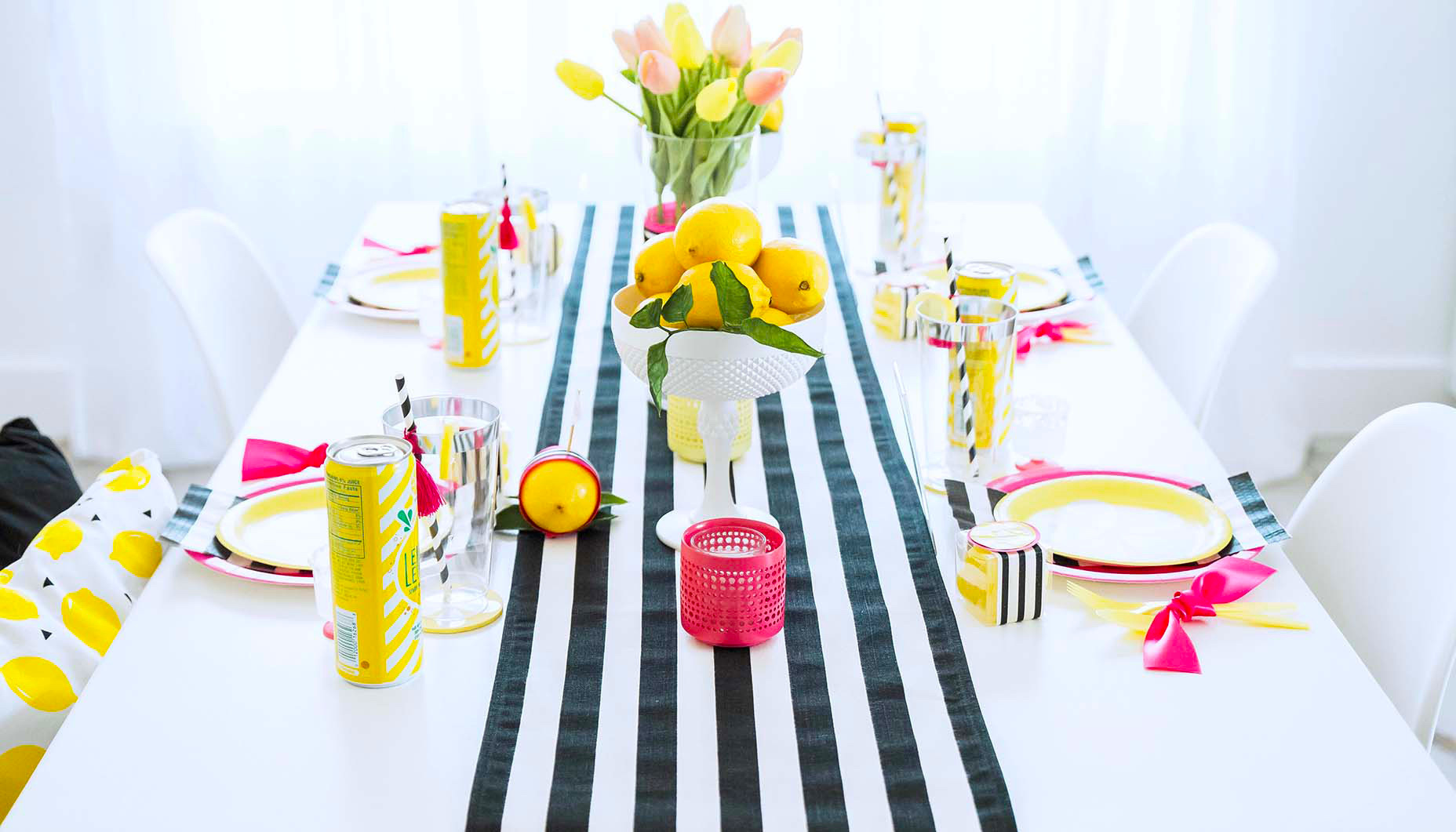 lemon themed bridesmaids luncheon