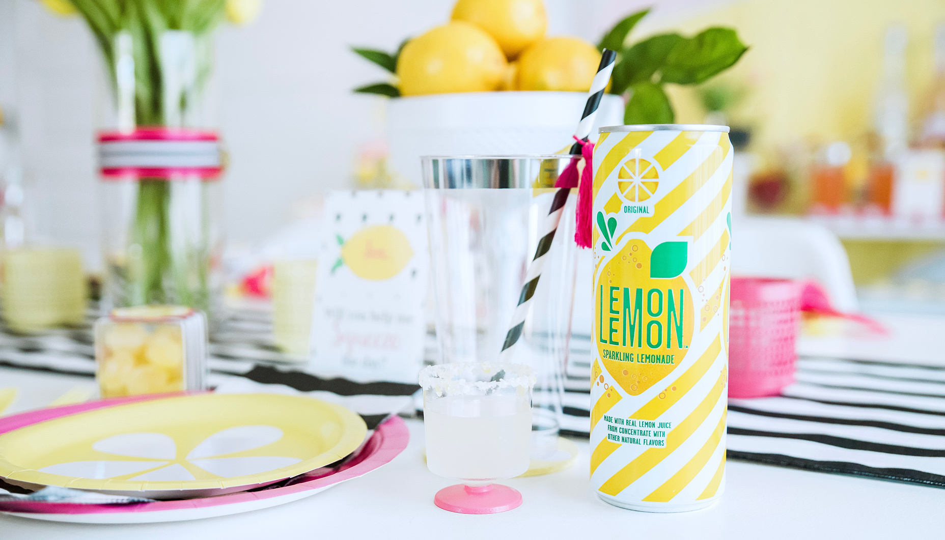lemon themed bridesmaids luncheon