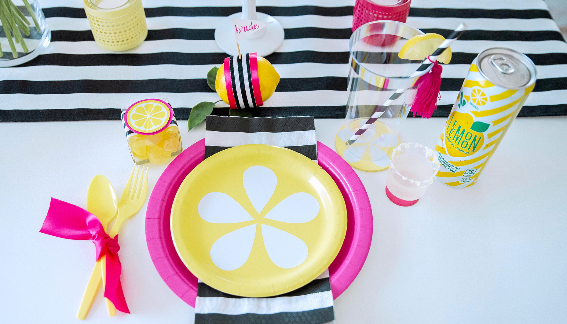 Modern Lemon Themed Bridal Shower | Fun365