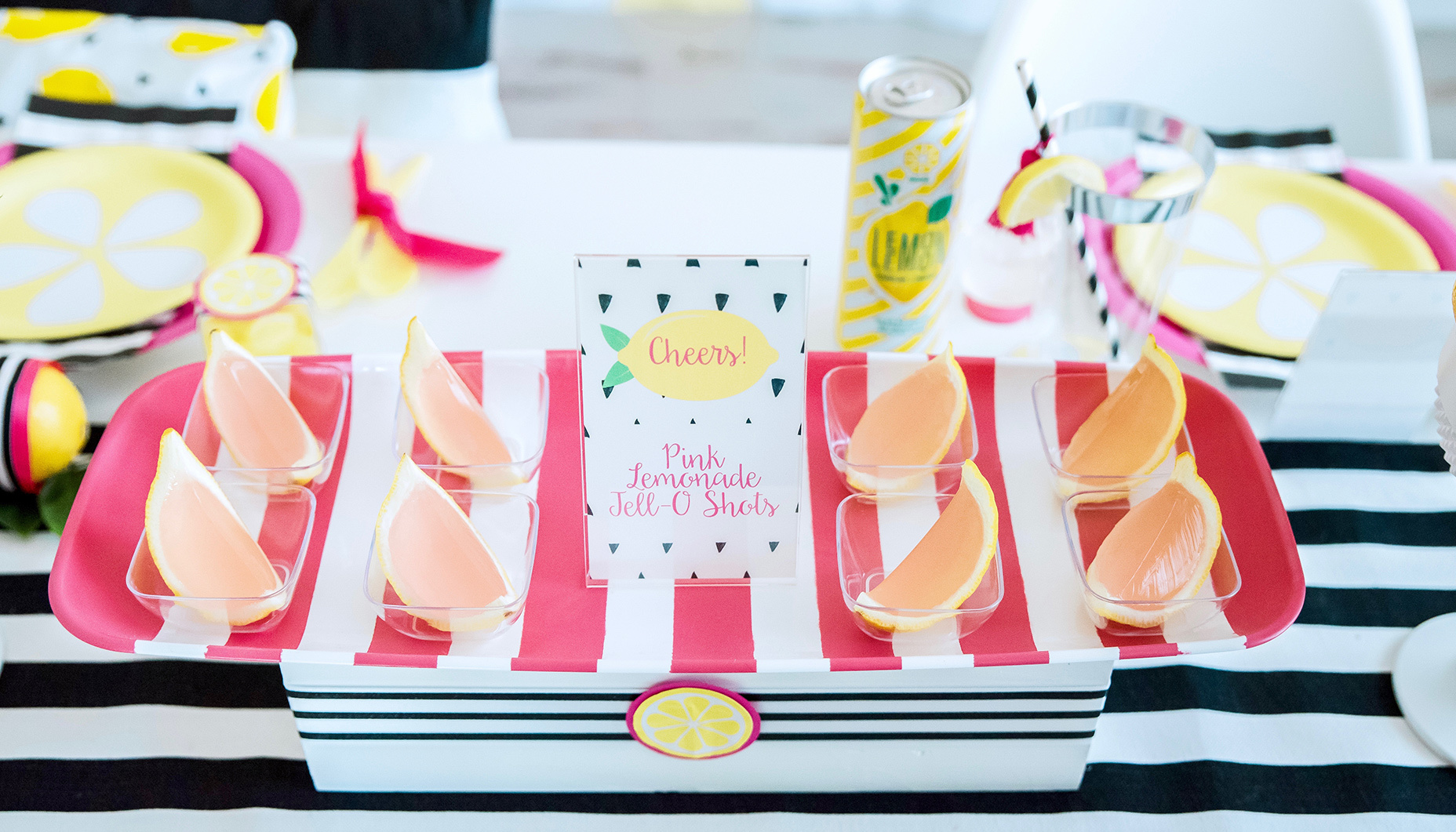 lemon themed bridesmaids luncheon
