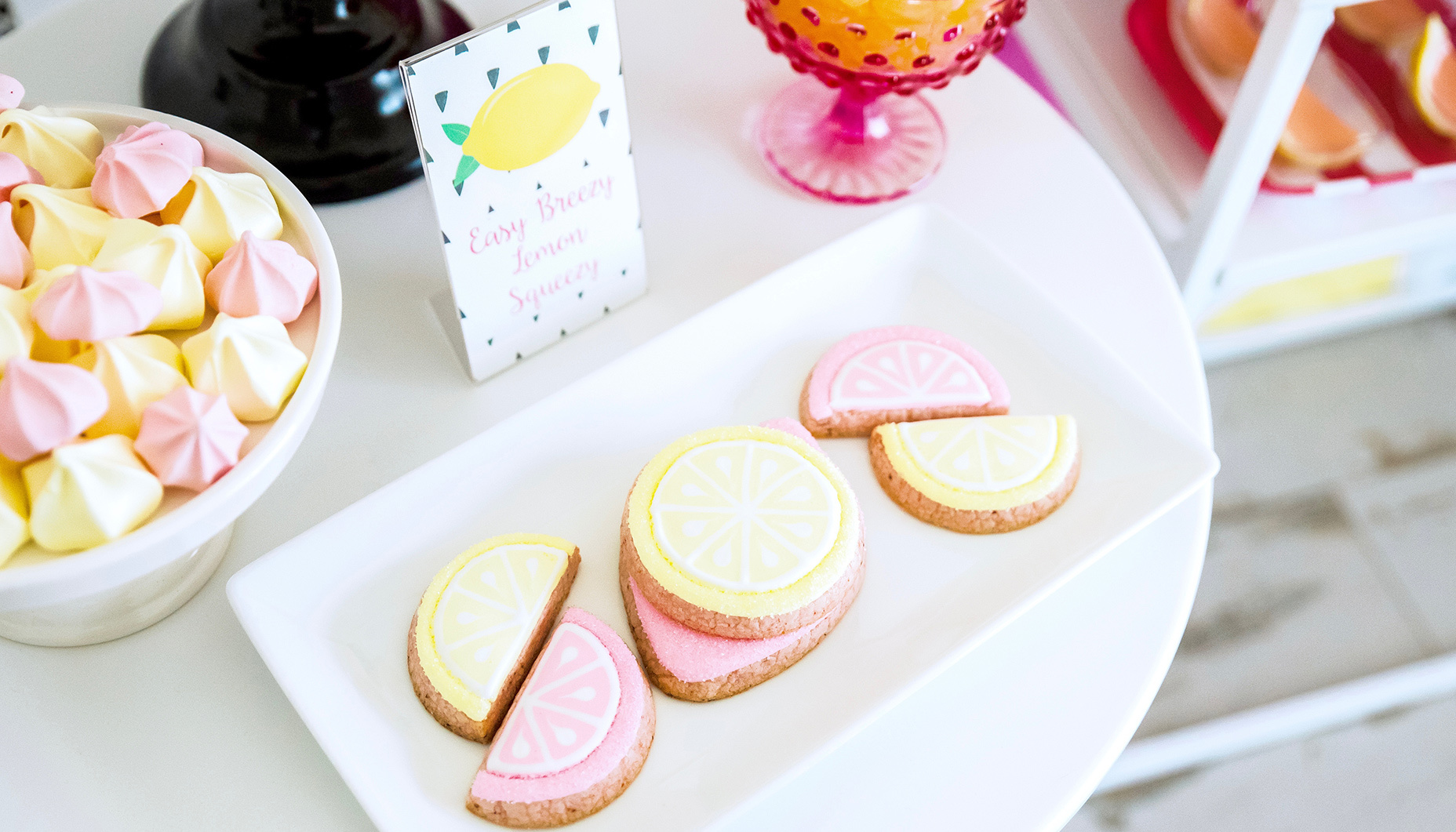 lemon themed bridesmaids luncheon
