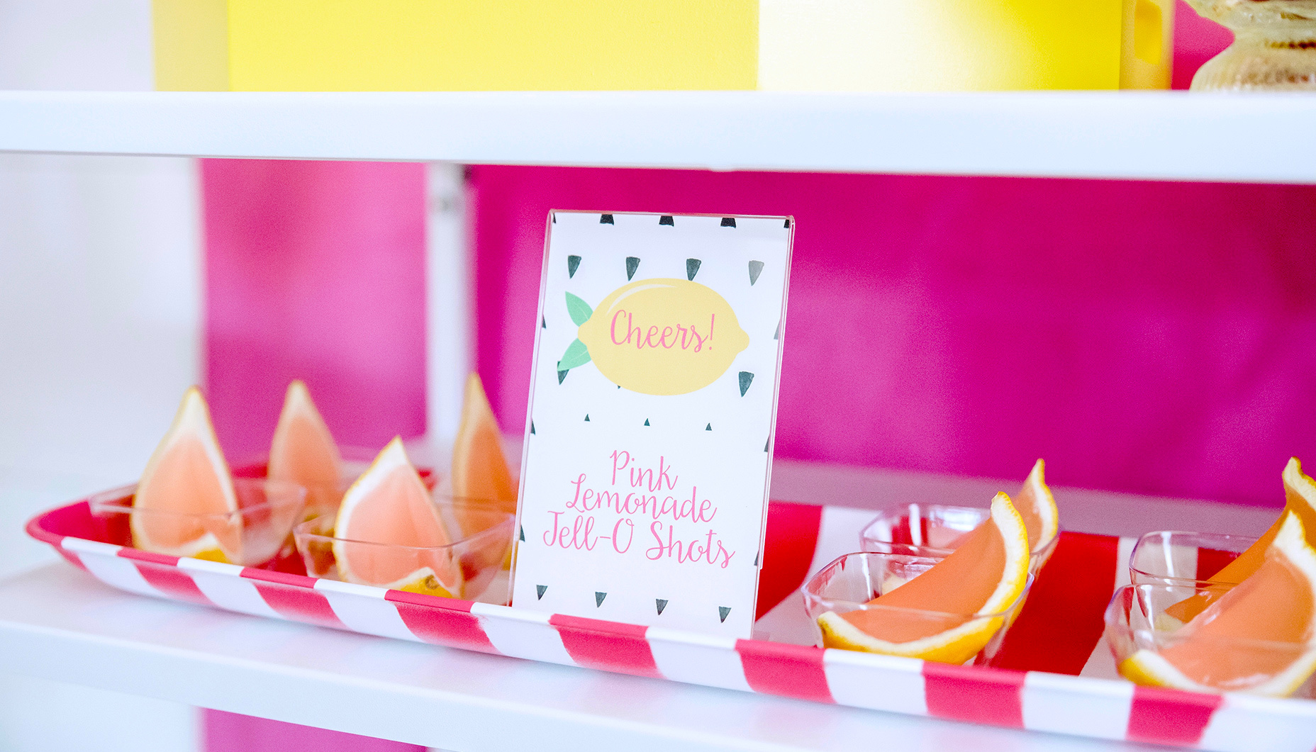 lemon themed bridesmaids luncheon