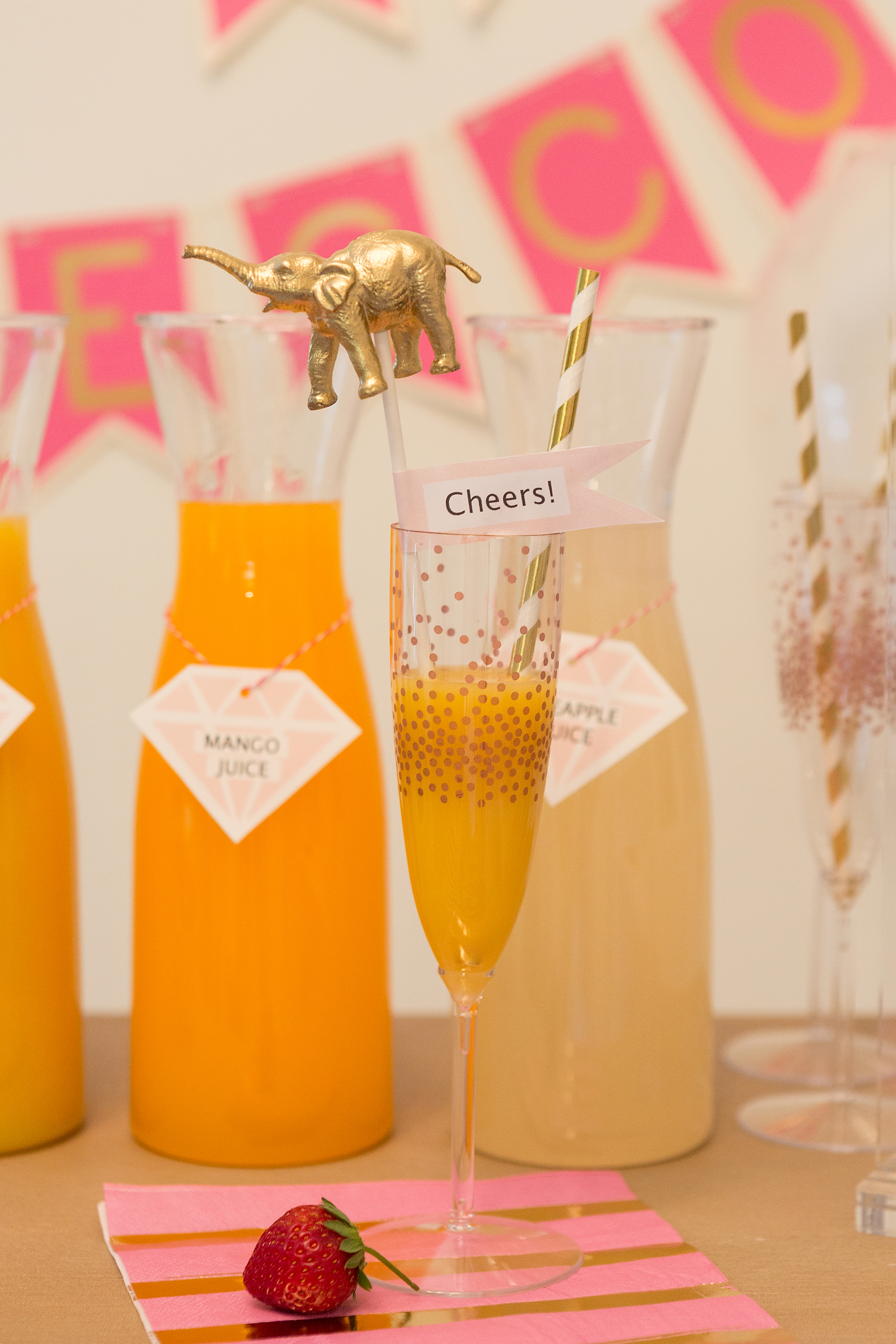 diy animal stir sticks Prosecco Bar Stir Sticks