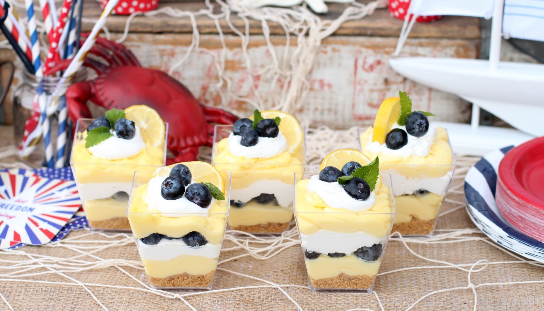 Lemon Blueberry Cheesecake Parfait
