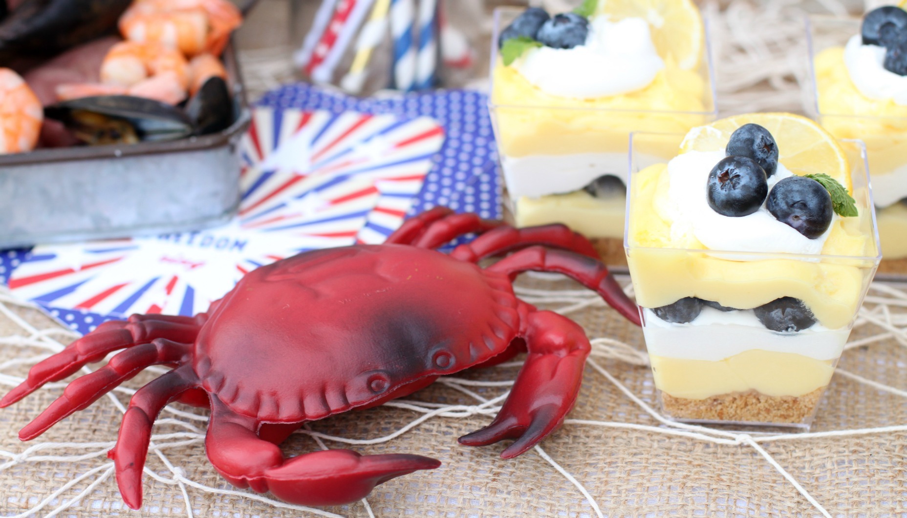 Nautical Lemon Cheesecake Dessert